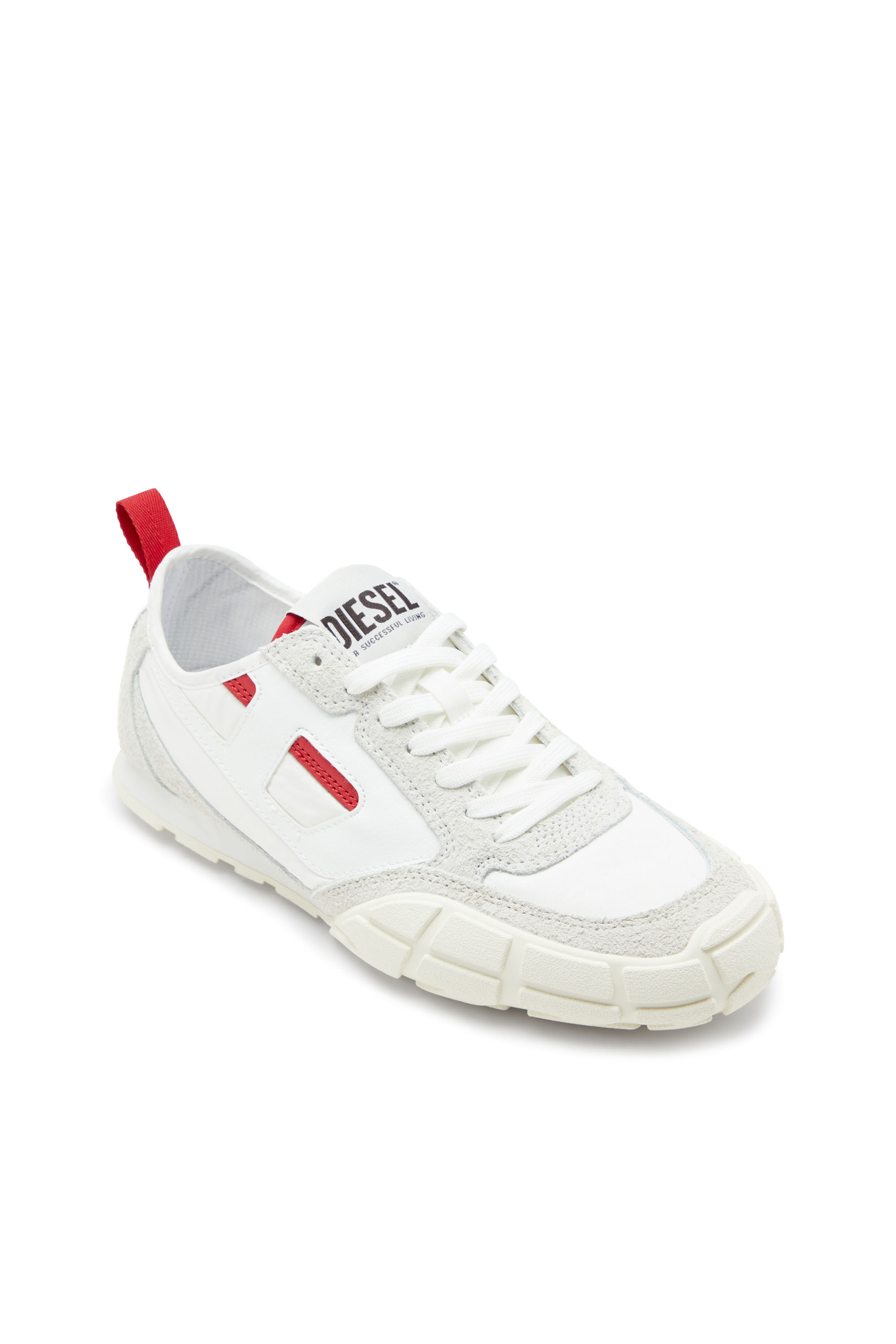 Diesel - S-PAGODHA LOW W, S-Pagodha-Sneakers en cuir, suède et tissu indéchirable Femme in Polychrome - 6