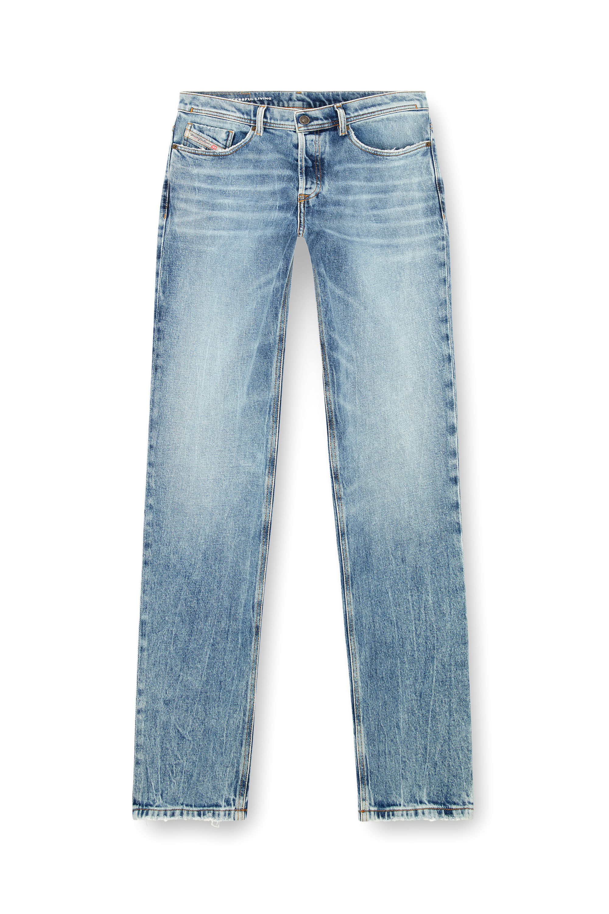 Diesel - Regular Jeans 2023 D-Finitive 09J54 Homme, Bleu moyen - Image 2