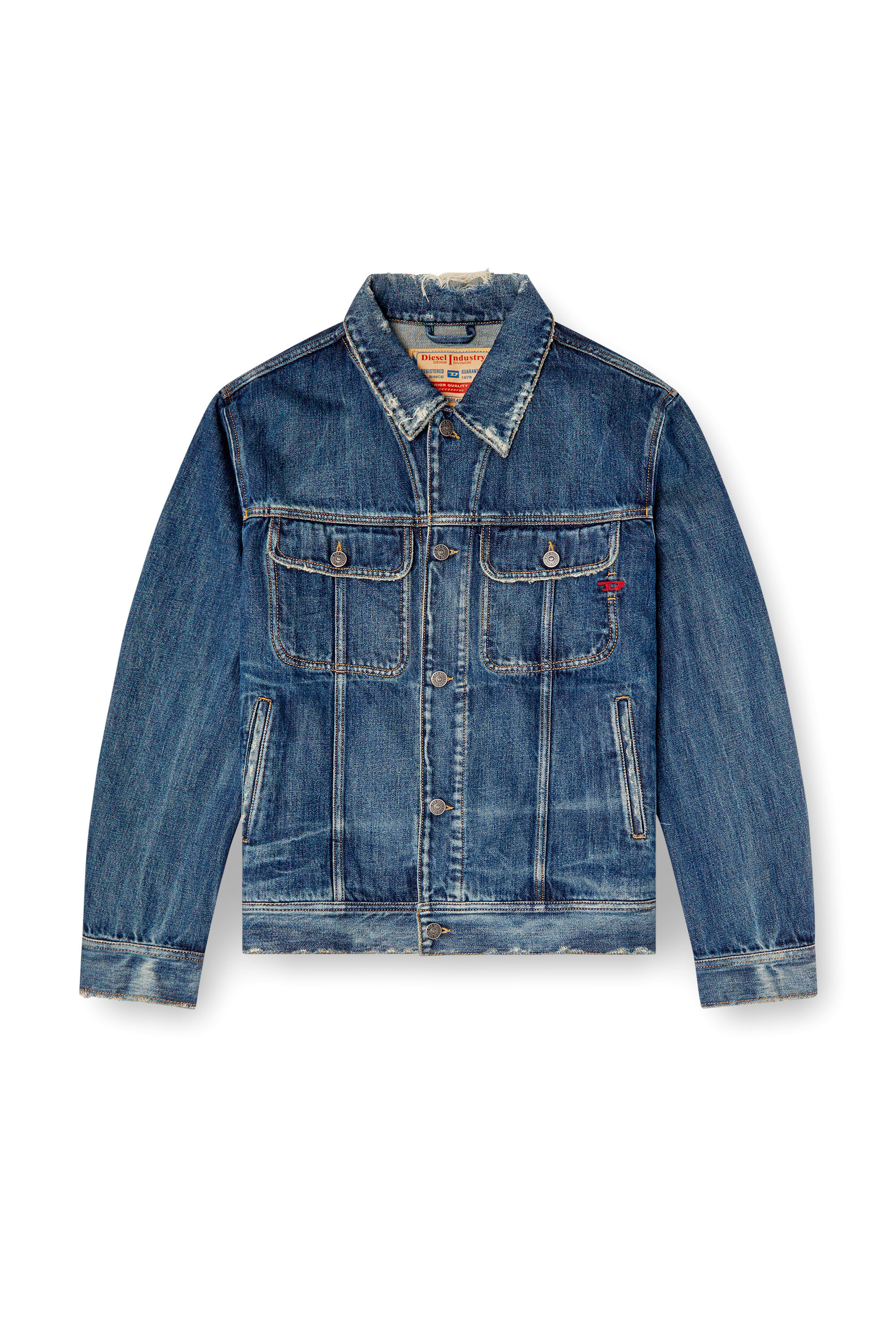 Diesel - D-BARCY, Veste trucker avec un fit regular Homme in Bleu - 2