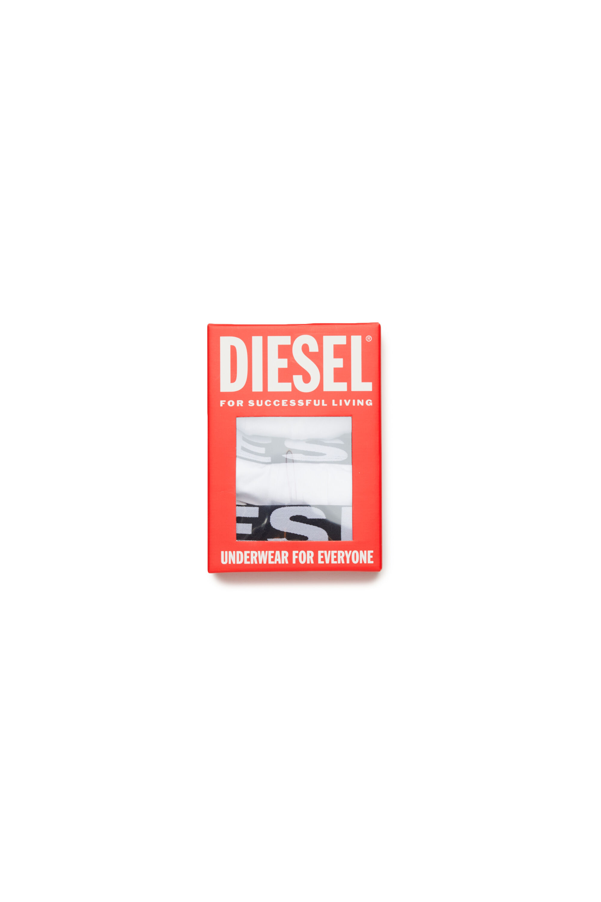 Diesel - UMBX-UPARRYTHREEPACK-DSL, Boxer avec taille à maxi logo Homme in Blanc - 3