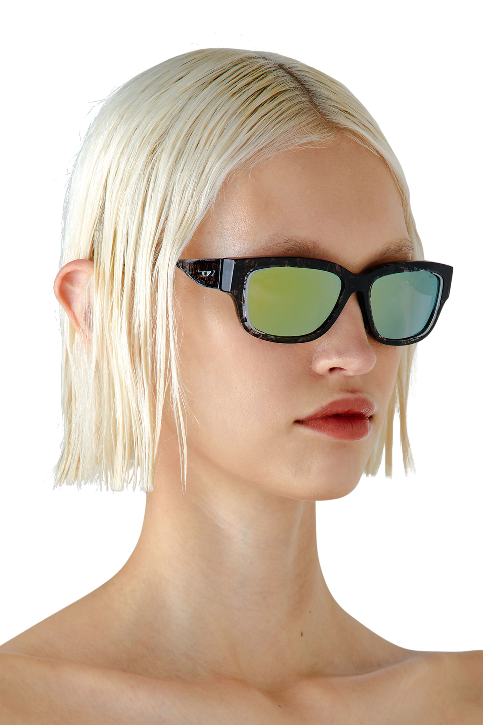 Diesel - 0DL2002 SIZE 56, Lunettes de soleil rectangulaires Mixte in Polychrome - 6