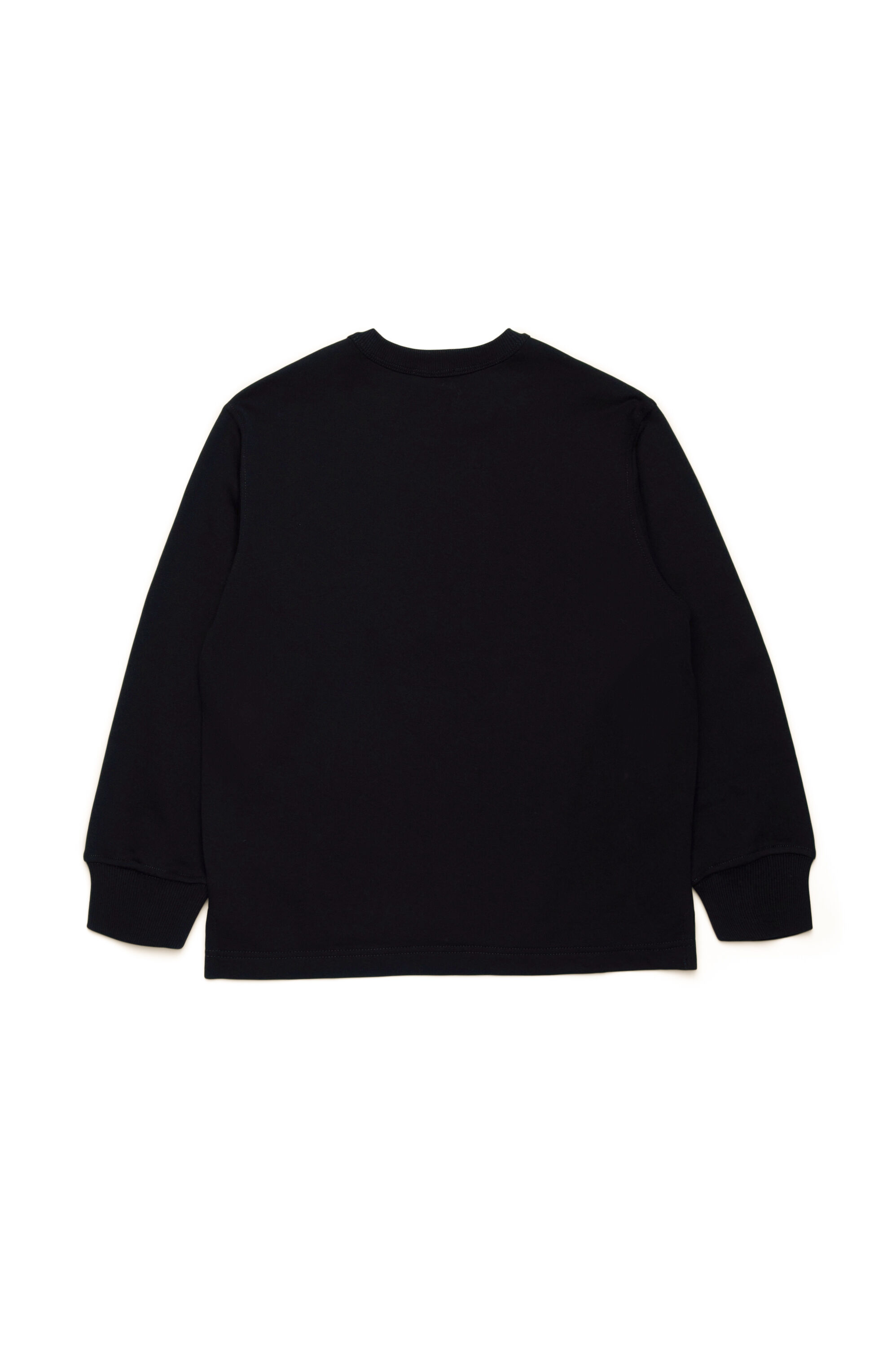 Diesel - SMACSISOD OVER, Sweat-shirt avec logo Oval D effet métal Homme in Noir - 2