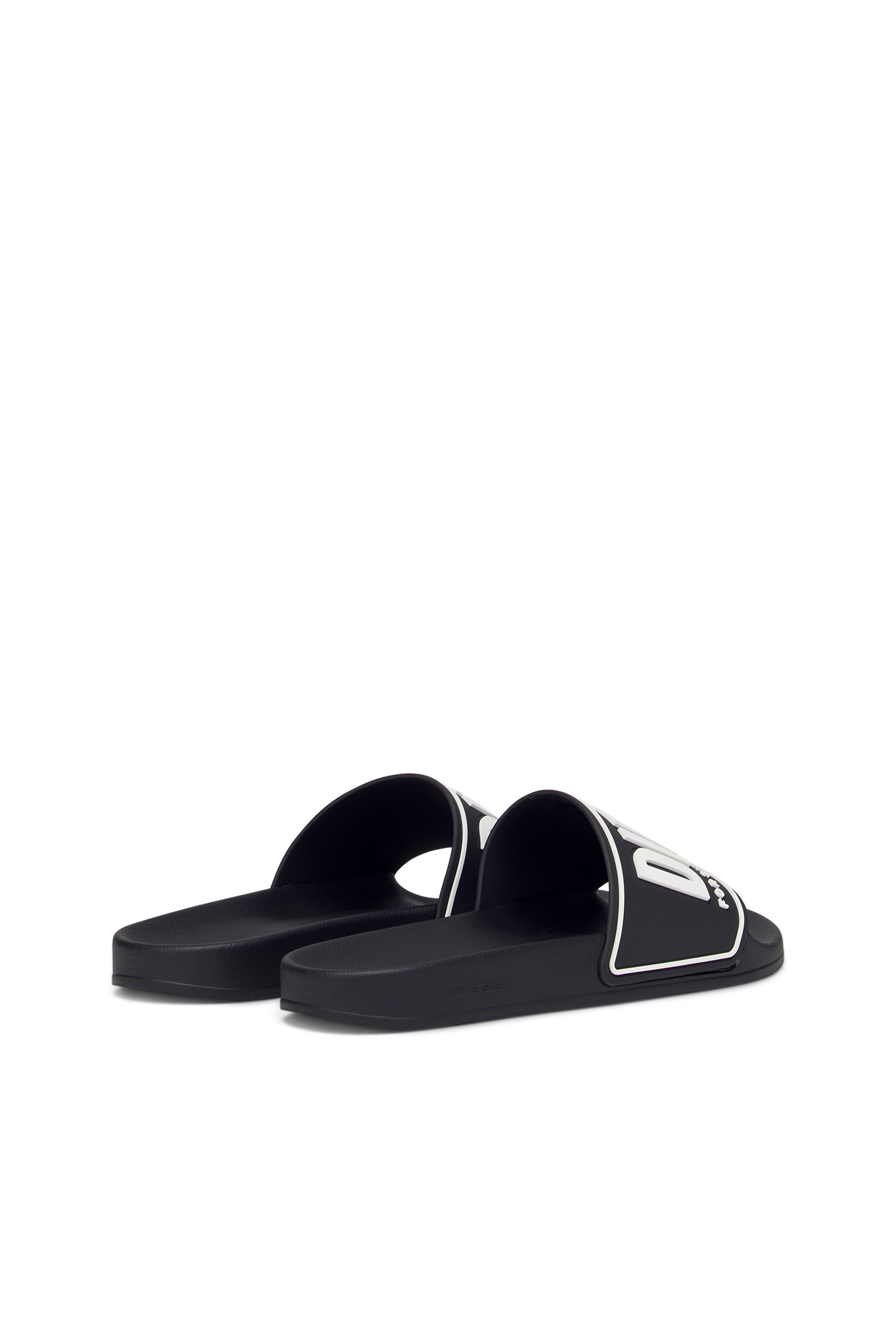 Diesel - SA-MAYEMI CC W, Sa-Mayemi-Claquettes en caoutchouc avec logo embossé Femme in Noir - 3