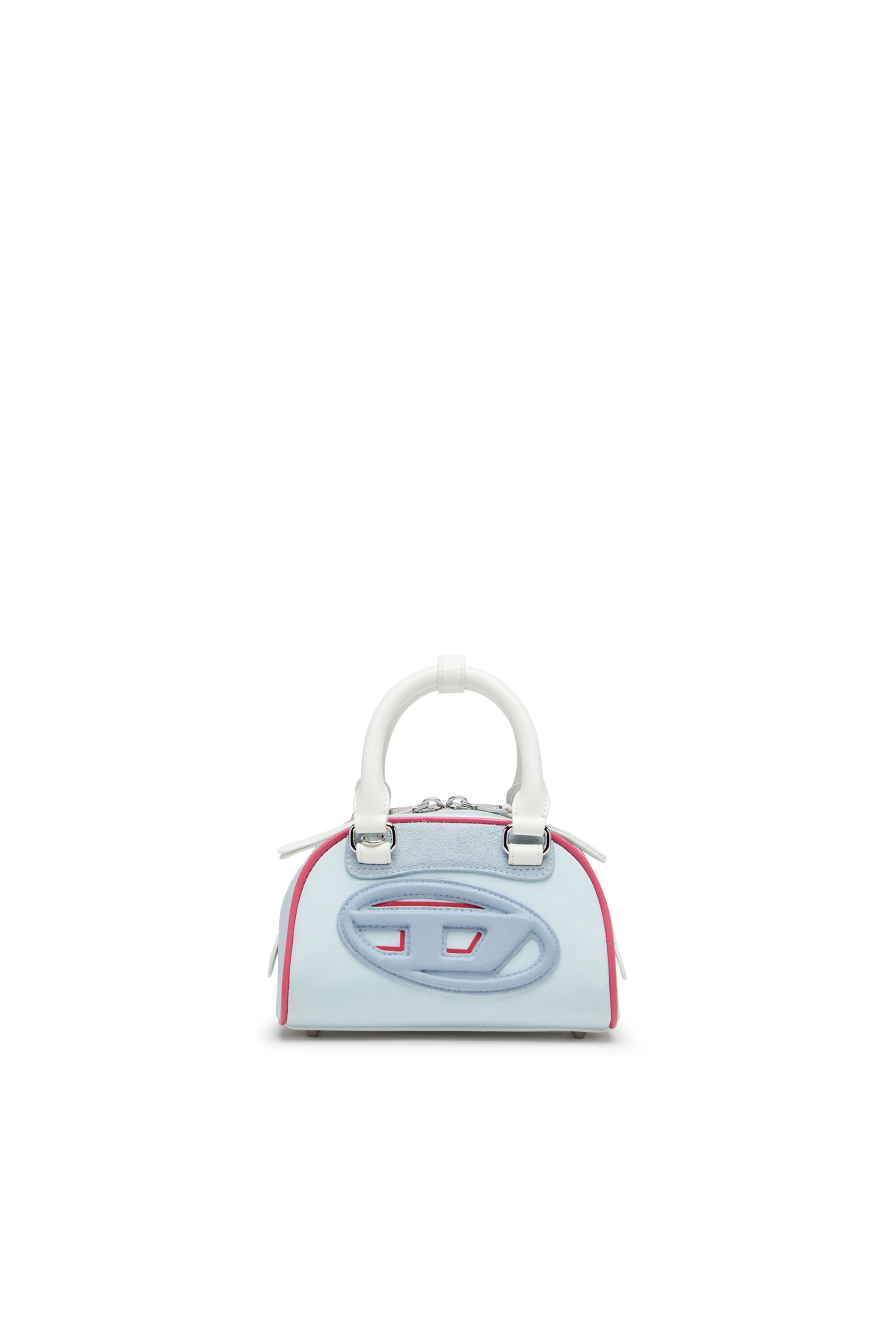 Diesel - 1DR DOME CROSSBODY, Mini sac bowling color-block Femme in Bleu - 1