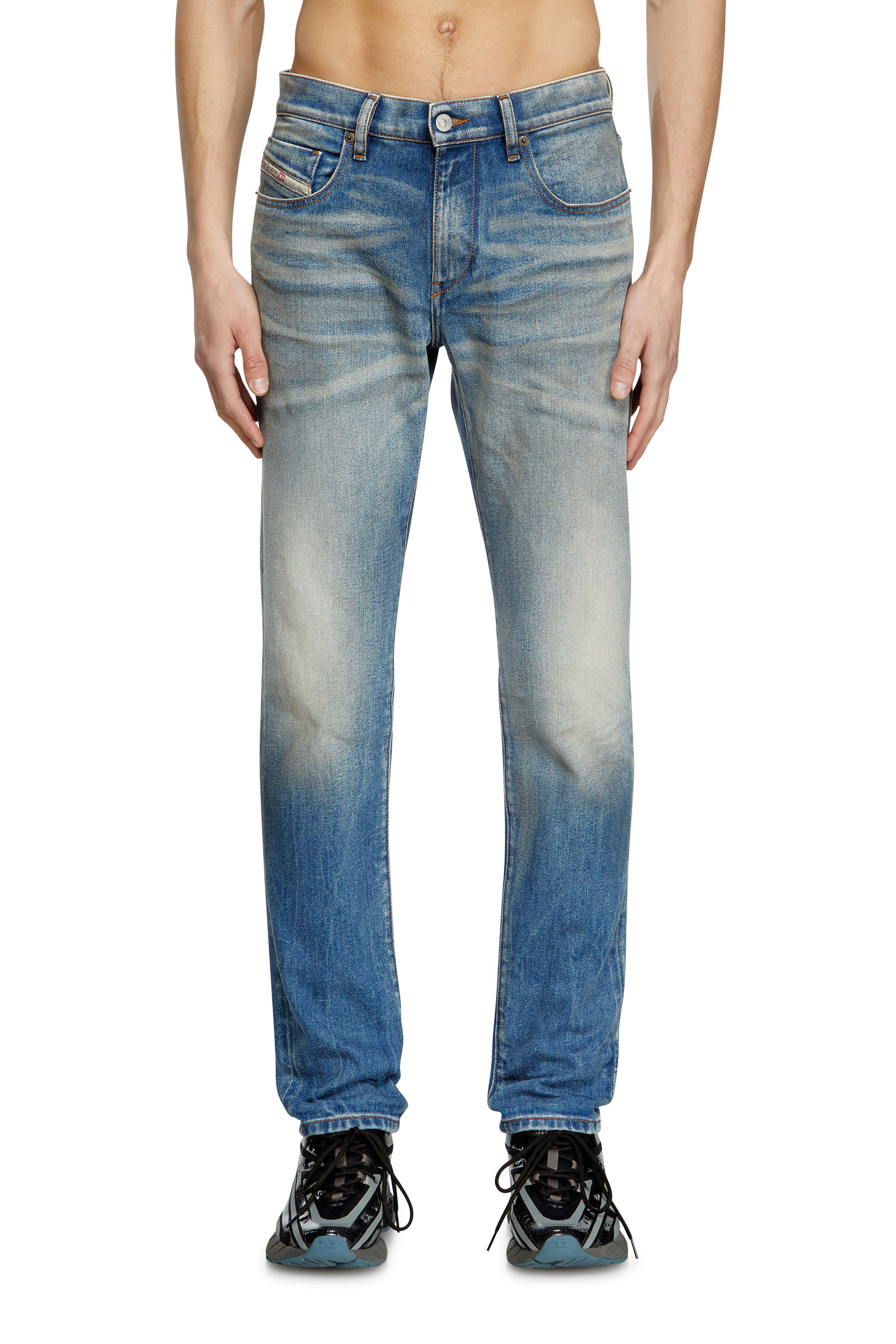 Diesel - Slim Jeans 2019 D-Strukt 09L30 Homme, Bleu moyen - Image 3