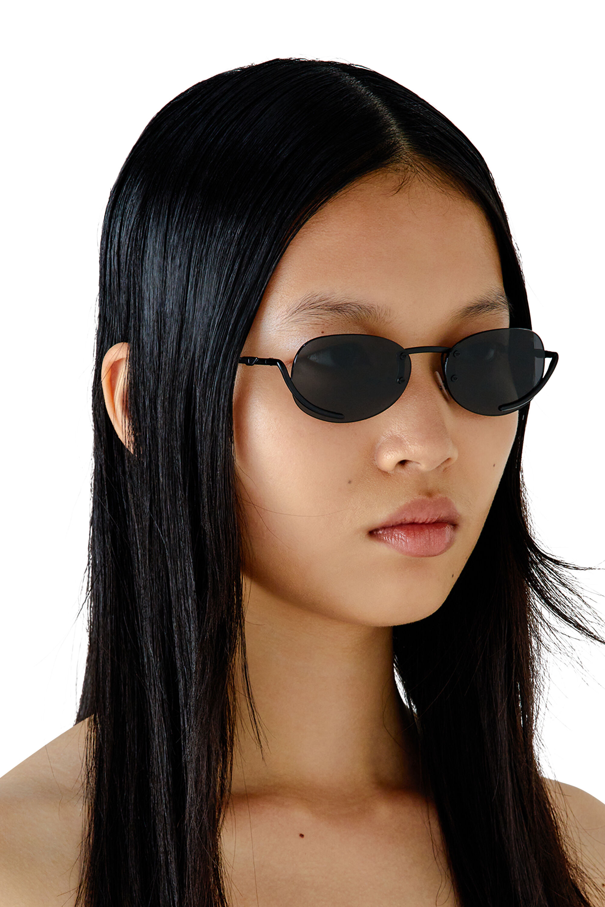 Diesel - 0DL1004, Lunettes de soleil ovales Mixte in Noir - 6