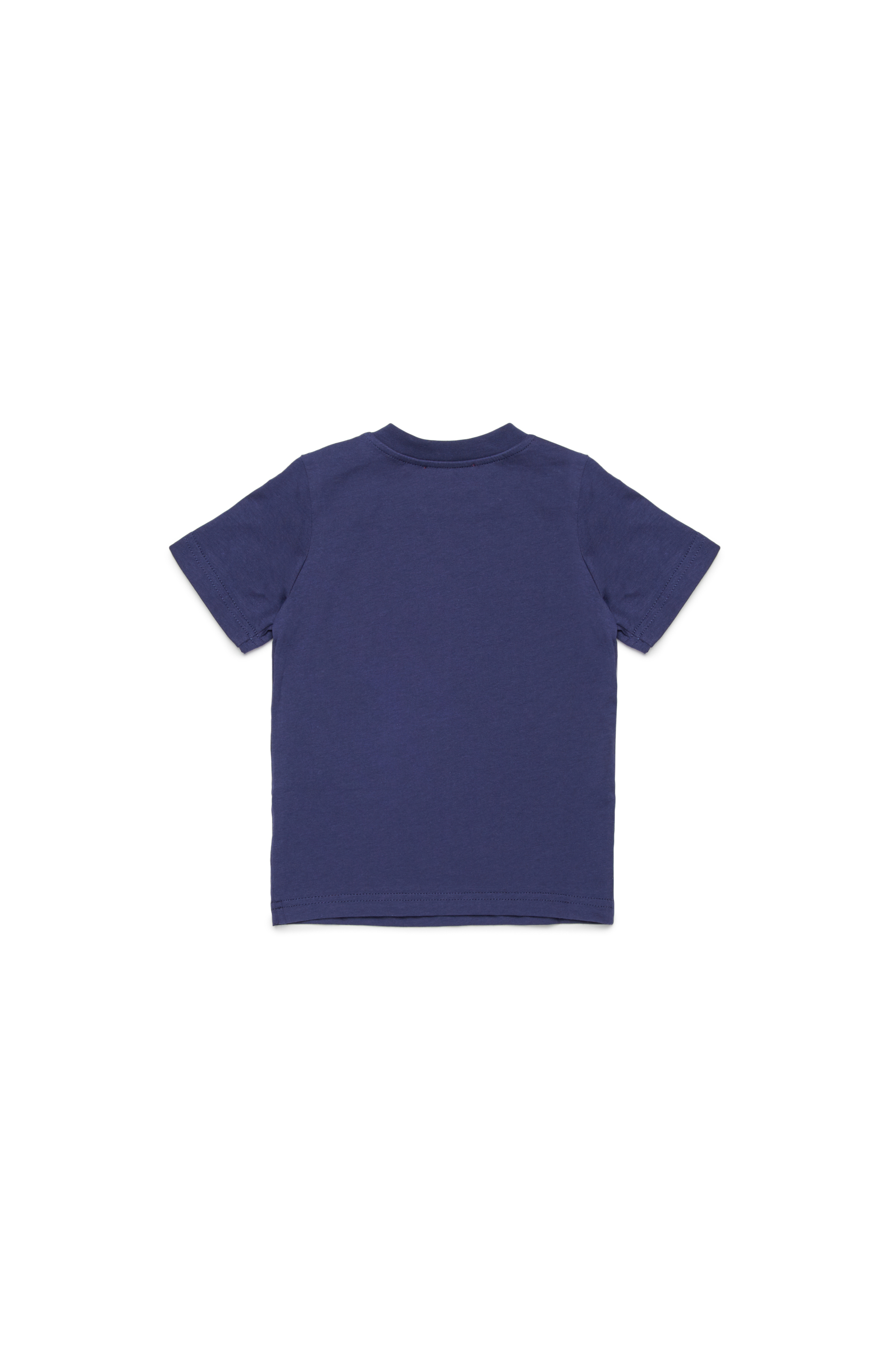 Diesel - TBOXTN14B, T-shirt avec logo Oval D effet vieilli Mixte in Bleu - 2