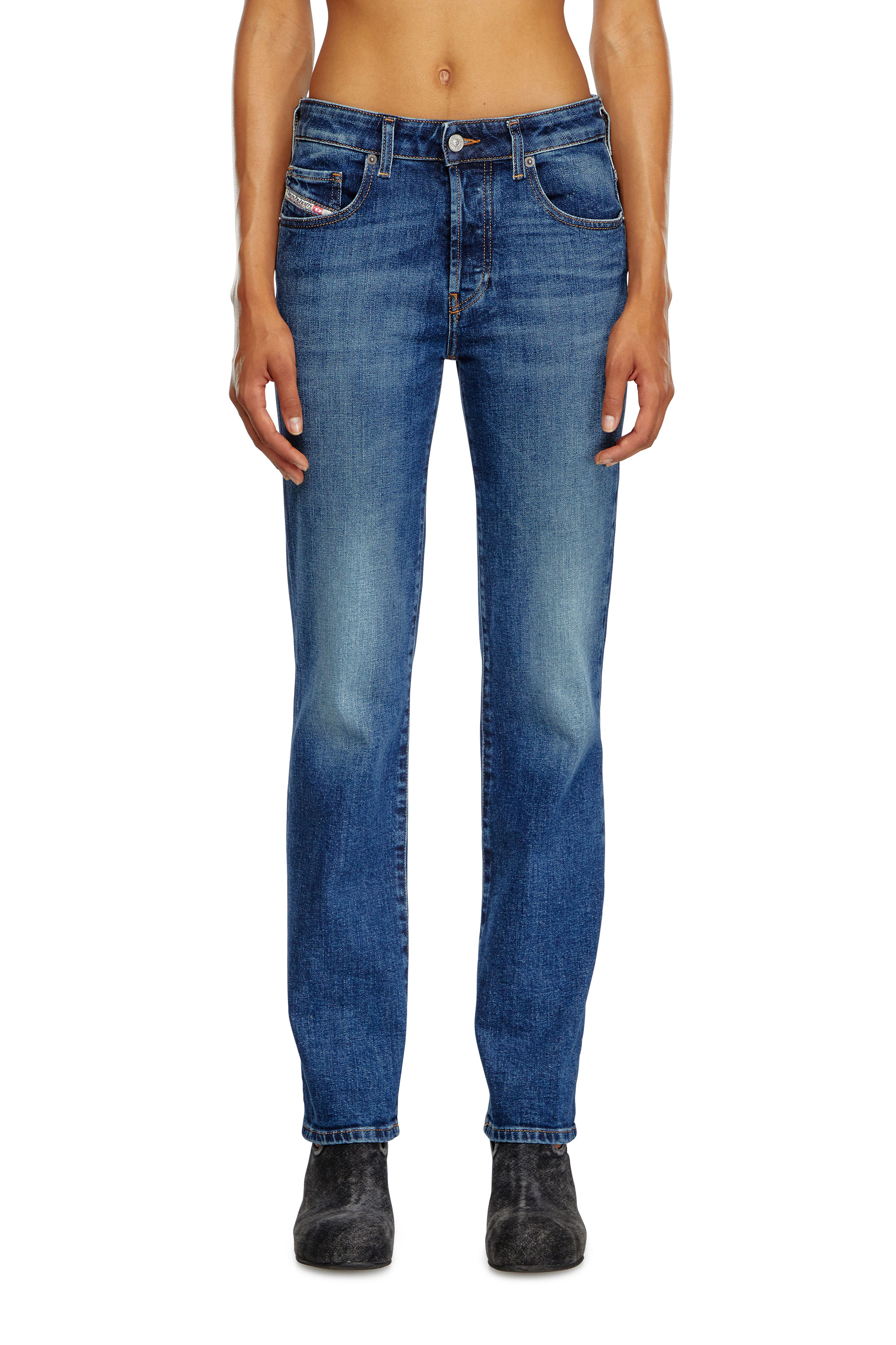 Diesel - Regular Jeans 1989 D-Mine 09I28 Femme, Bleu Foncé - Image 2