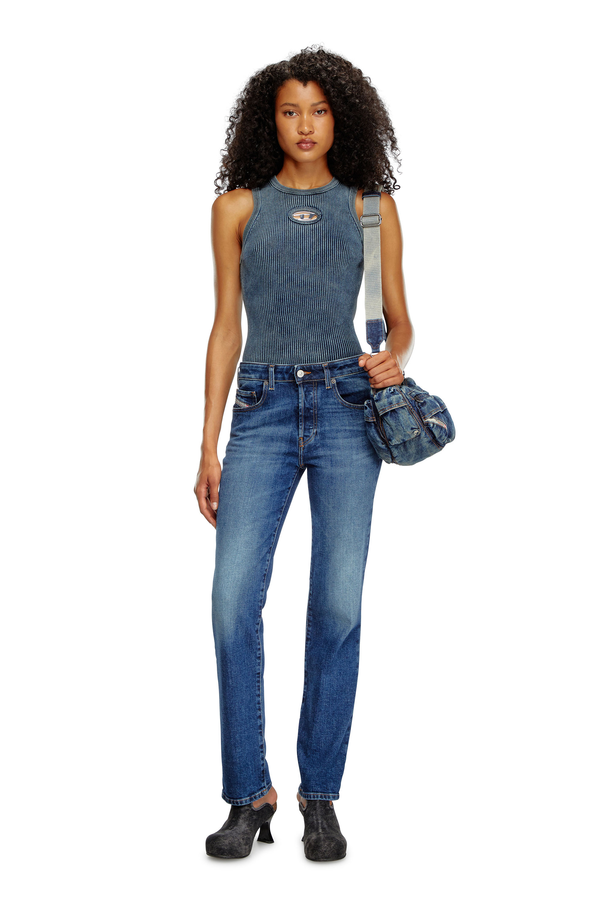 Diesel - Regular Jeans 1989 D-Mine 09I28 Femme, Bleu Foncé - Image 1