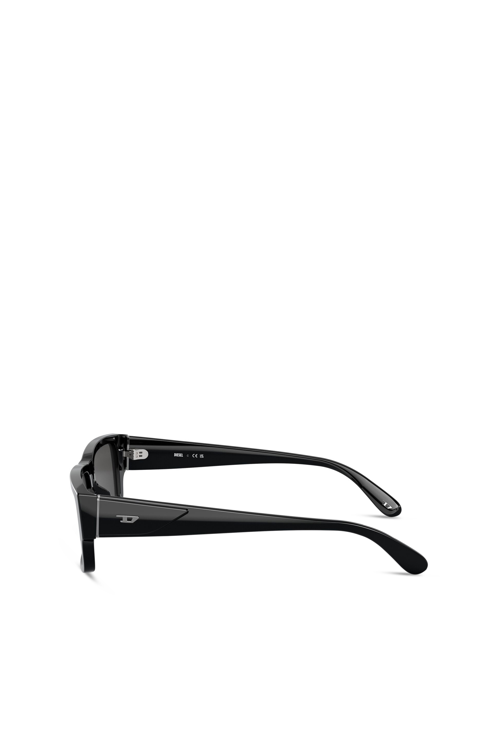 Diesel - 0DL2003 SIZE 57, Lunettes de soleil rectangulaires Homme in Gris - 3