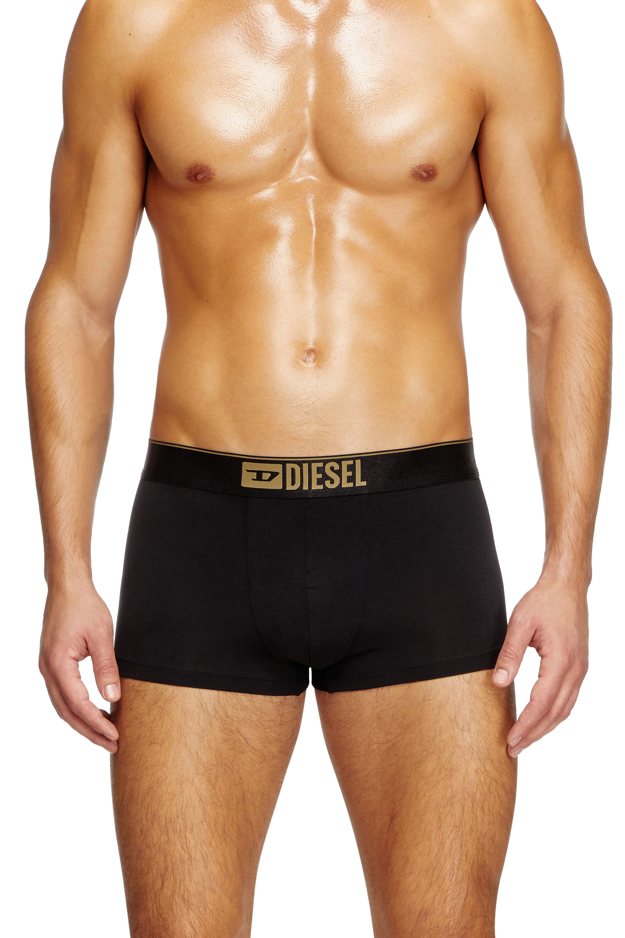 Diesel - DAMIEN-GFT-3PACK, Lot de trois boxers métallisés Homme in Noir - 3