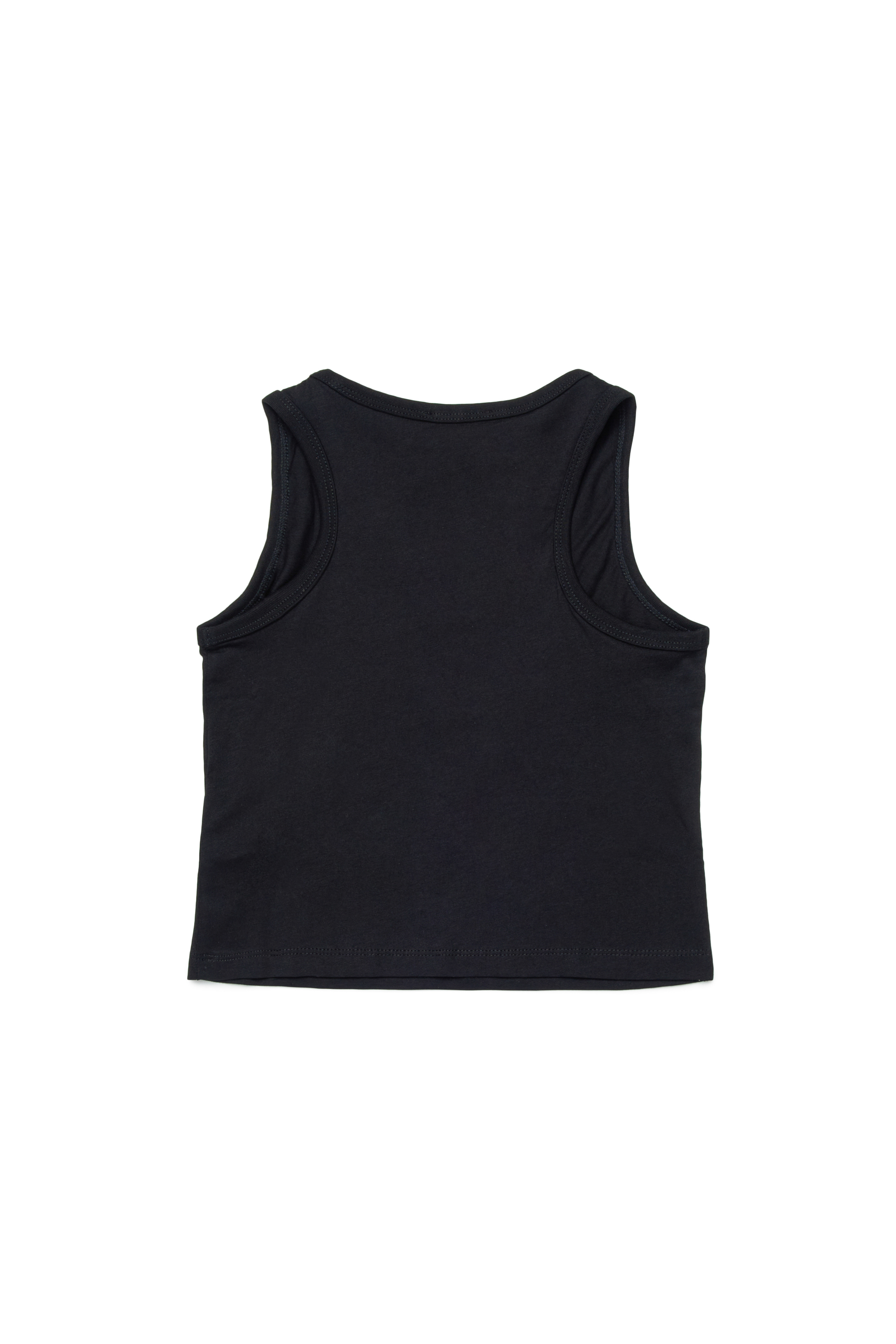 Diesel - TASPYRD, Débardeur avec empiècement logo D Femme in Noir - 2