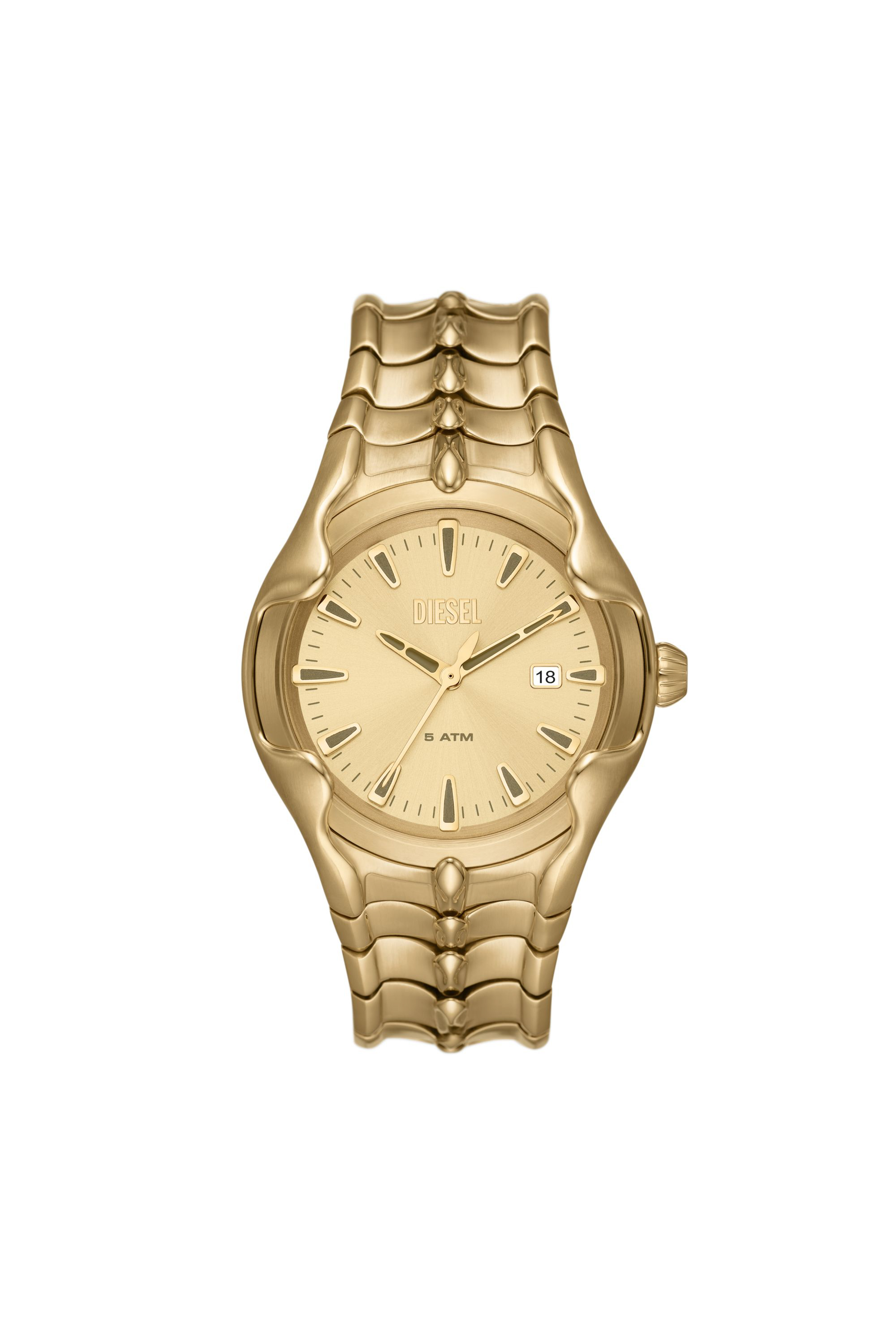 Diesel - DZ2186, Montre Vert en acier inoxydable couleur or Homme in Doré - 1