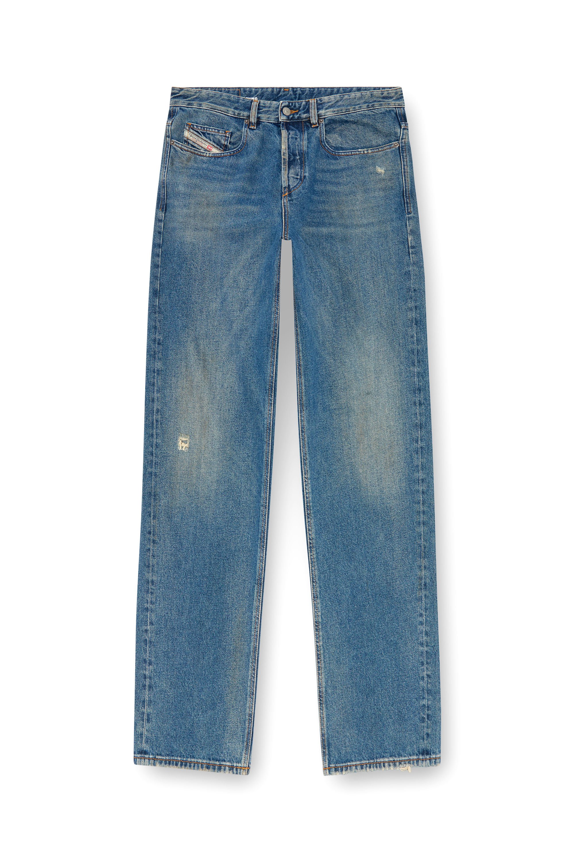 Diesel - Relaxed Jeans 2001 D-Macro 09J79 Homme, Bleu moyen - Image 3
