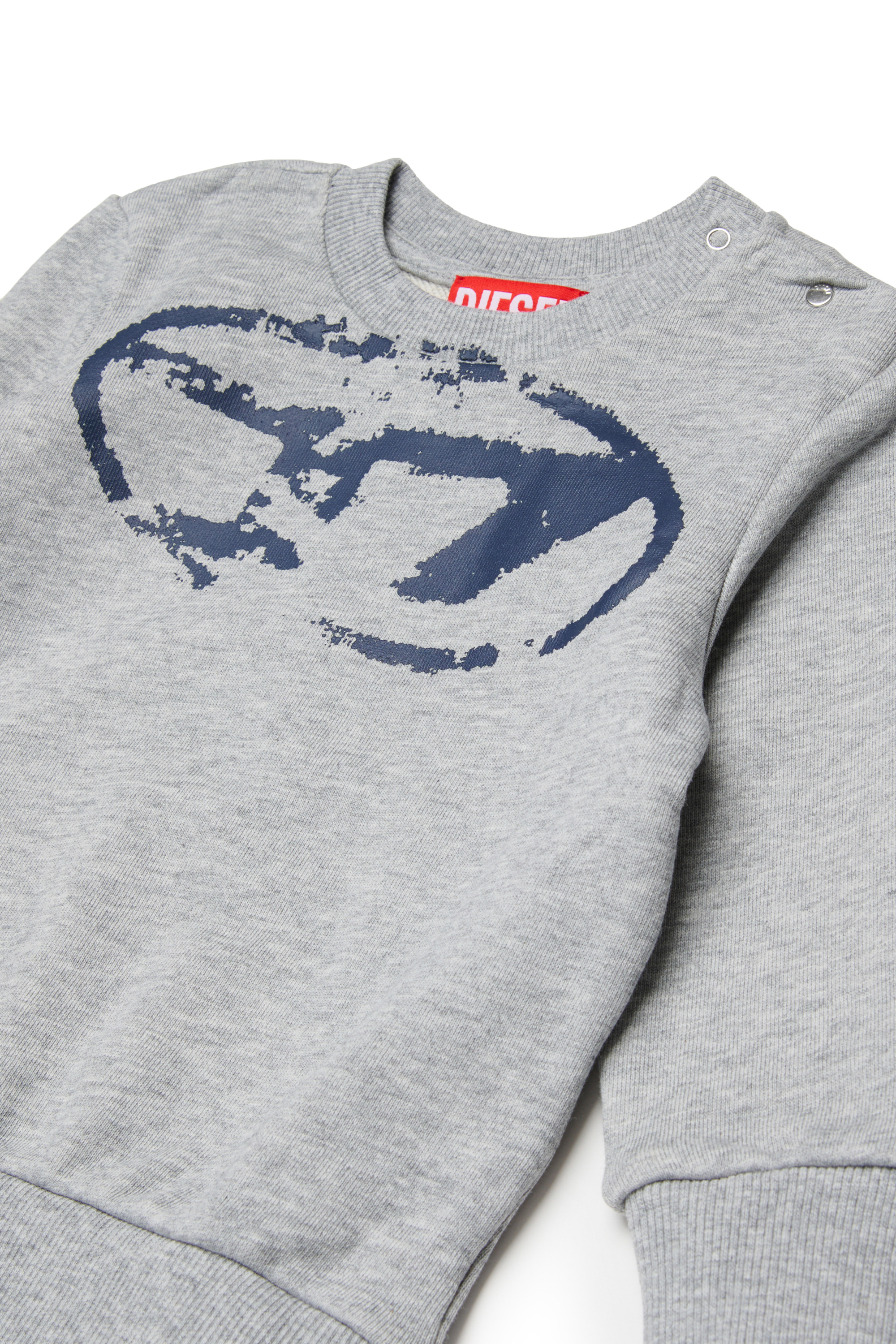 Diesel - SBOXTN5BLONGB-SET, Ensemble de vêtements pour bébé avec logo Oval D effet vieilli Mixte in Gris - 3