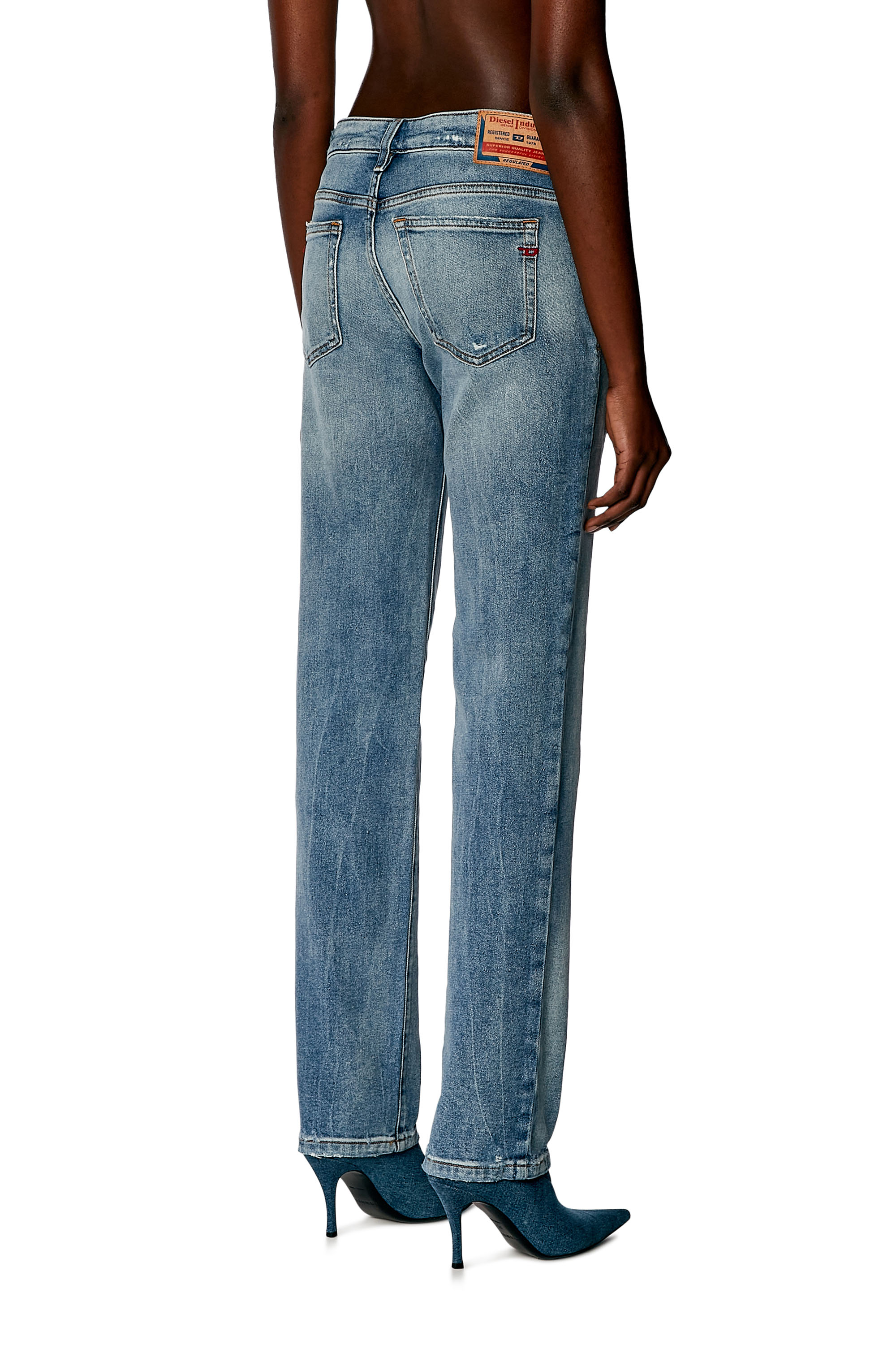 Diesel - Regular Jeans 1989 D-Mine 0PFAR Femme, Bleu Clair - Image 4