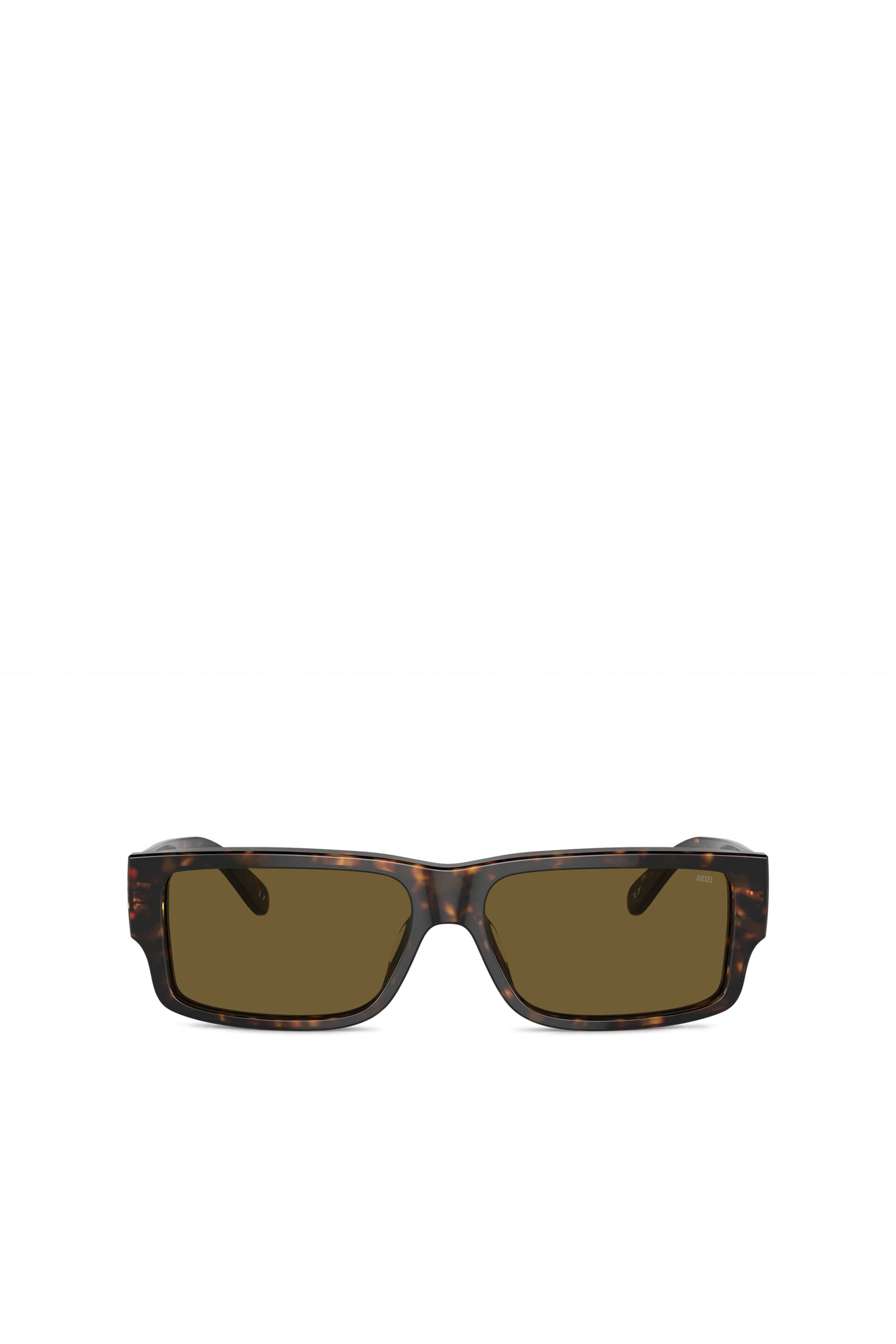Diesel - 0DL2003 SIZE 57, Lunettes de soleil rectangulaires Homme in Marron - 2