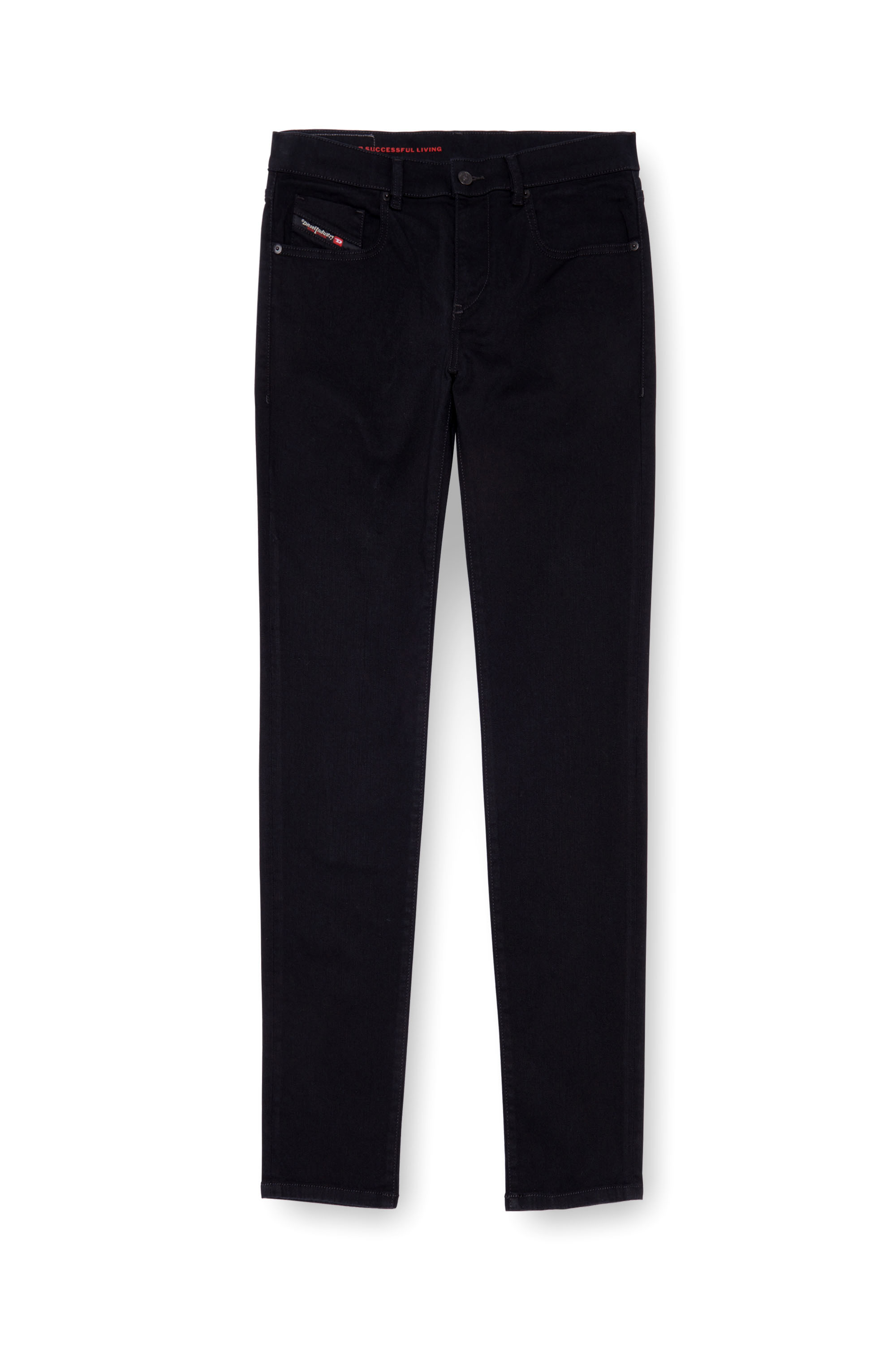 Diesel - Slim Jeans 2019 D-Strukt 069YP Homme, Noir/Gris foncé - Image 3