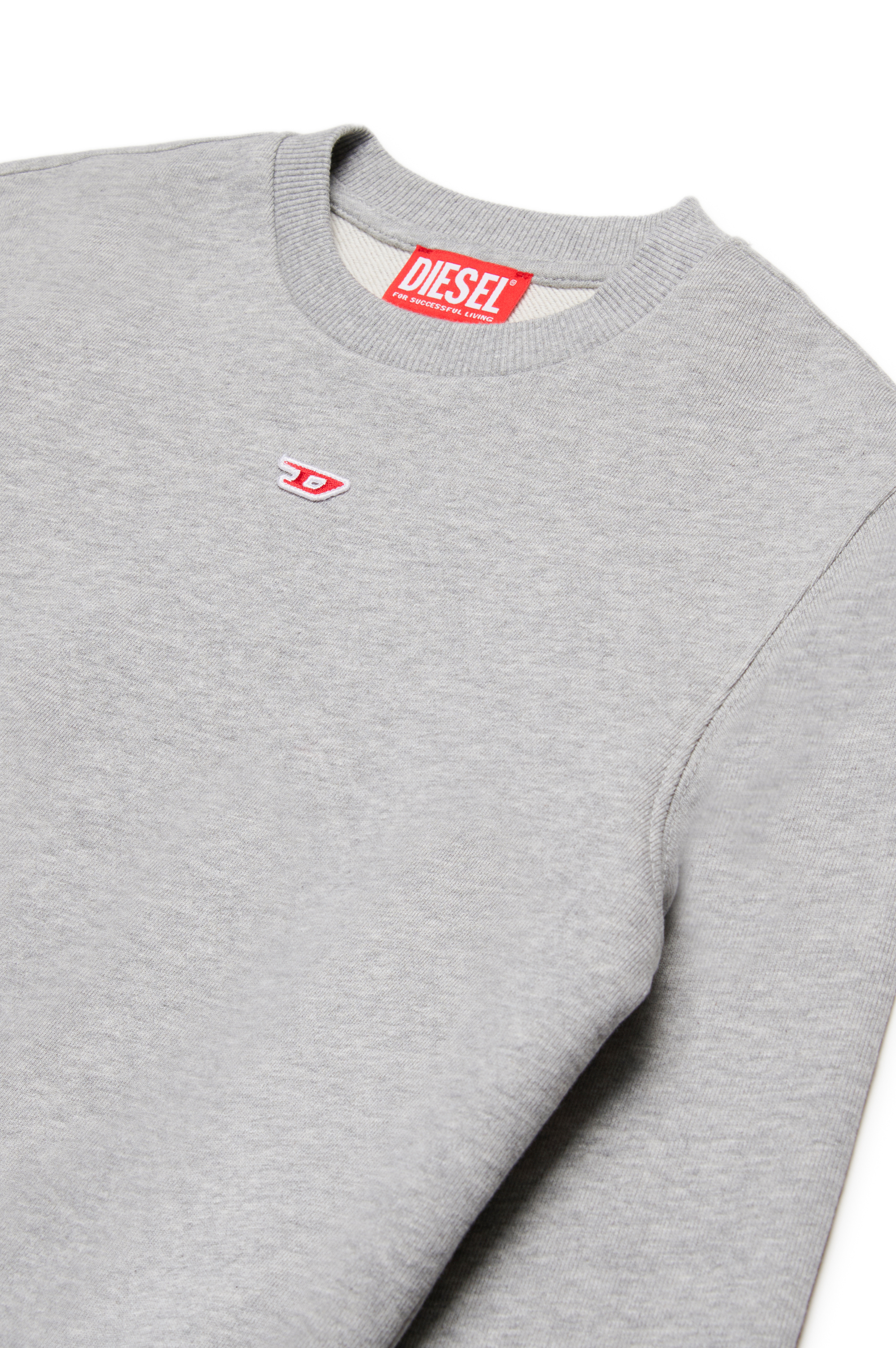 Diesel - SGINND OVER, Sweat-shirt avec logo D Mixte in Gris - 3