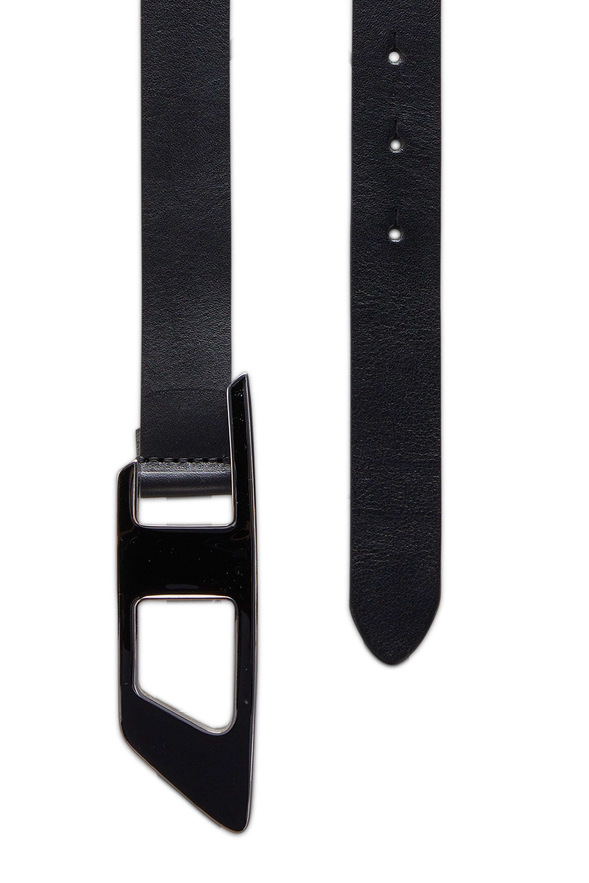 Diesel - B-DLOGO II, Ceinture en cuir avec boucle D émaillée Femme in Noir - 2