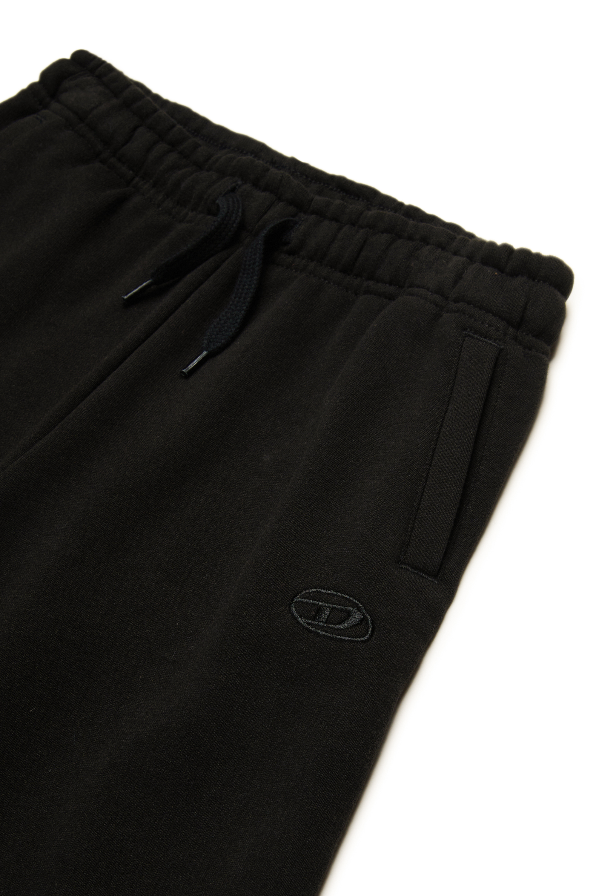 Diesel - PBETTYMEGOVALD, Short de survêtement avec broderie Oval D Homme in Noir - 3