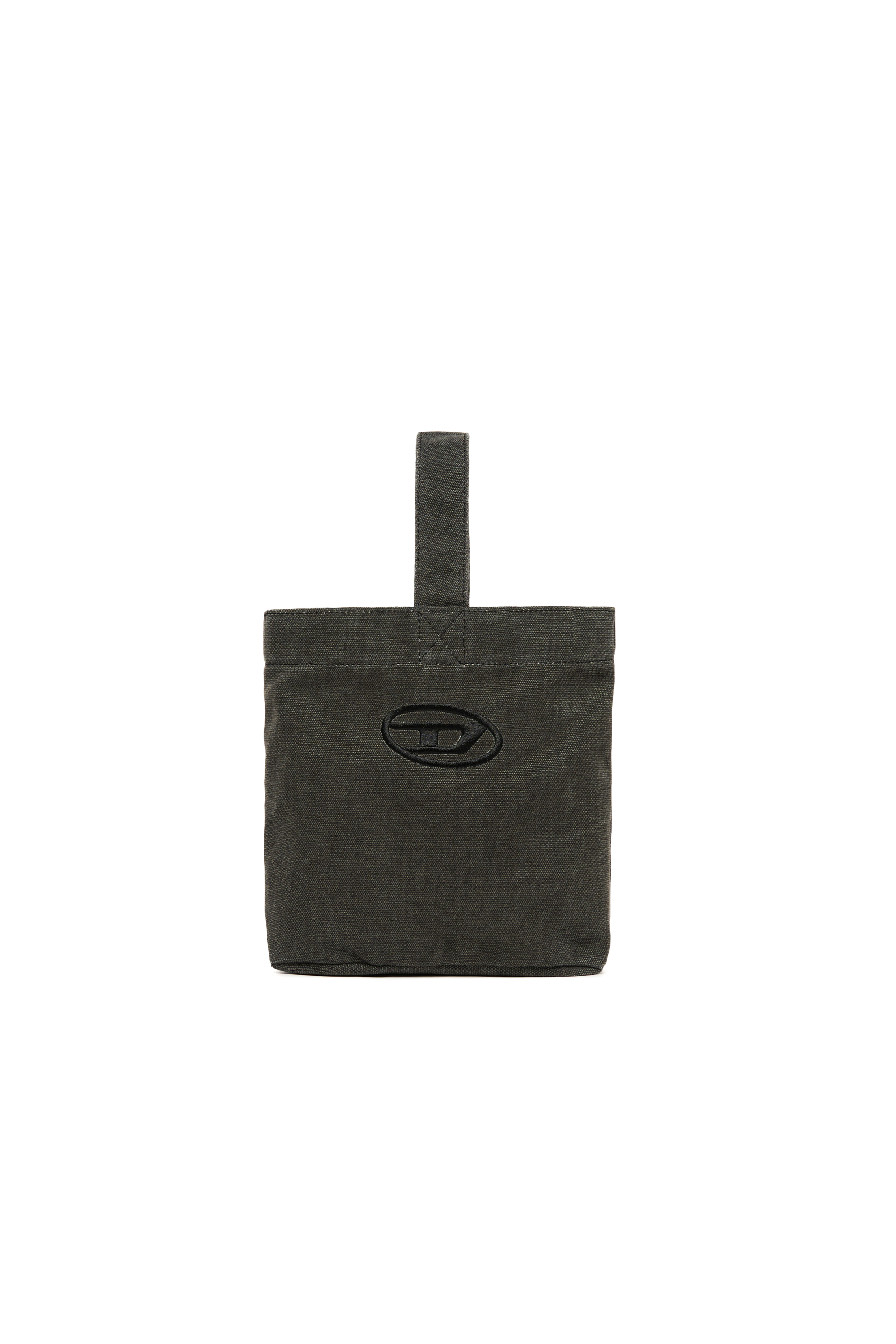 Diesel - WMATTIS, Woman's Canvas bucket bag with Oval D embroidery in Black - 1