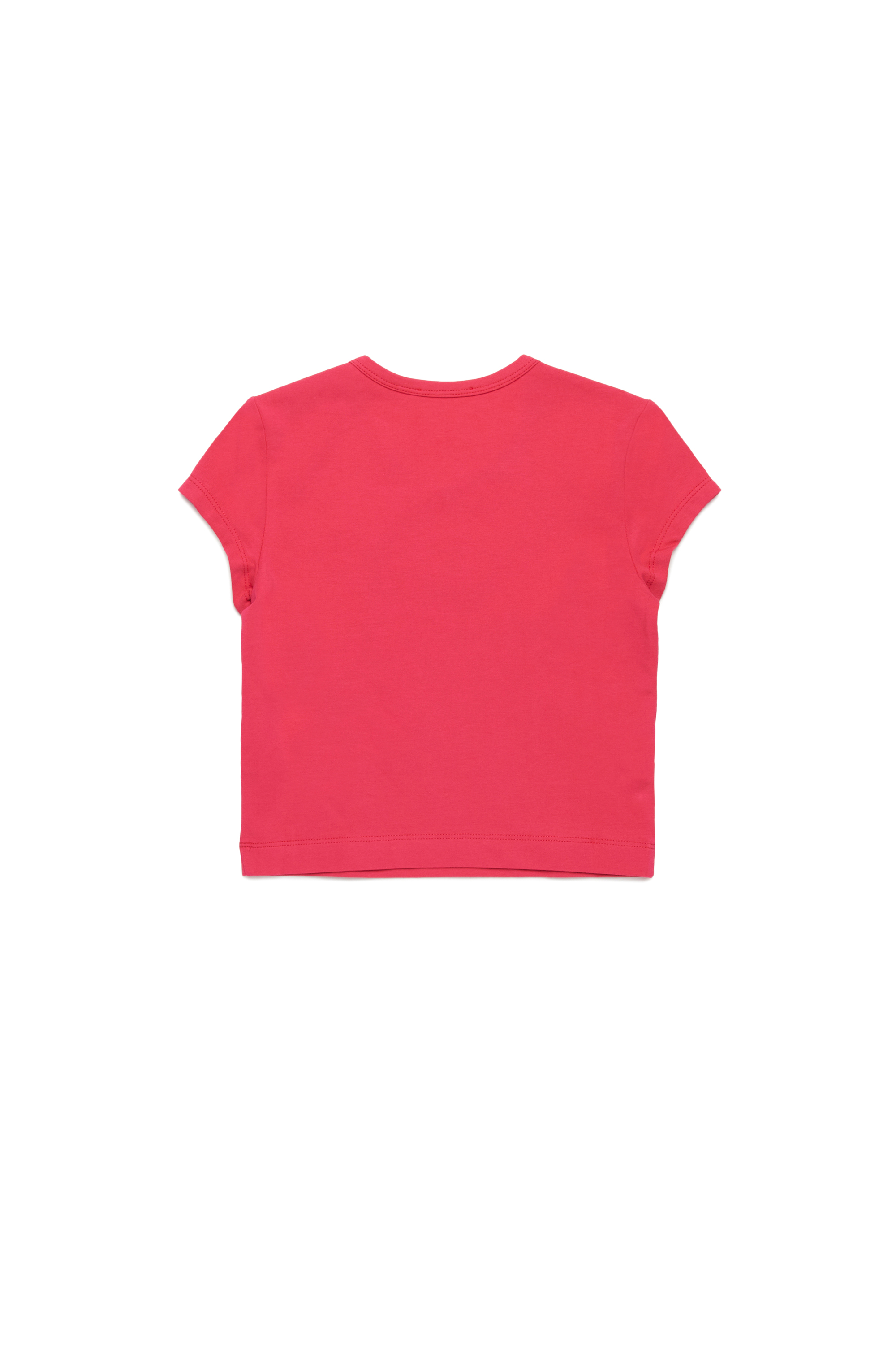 Diesel - TANGIE, T-shirt avec logo Oval D cut-out Femme in Rose - 2