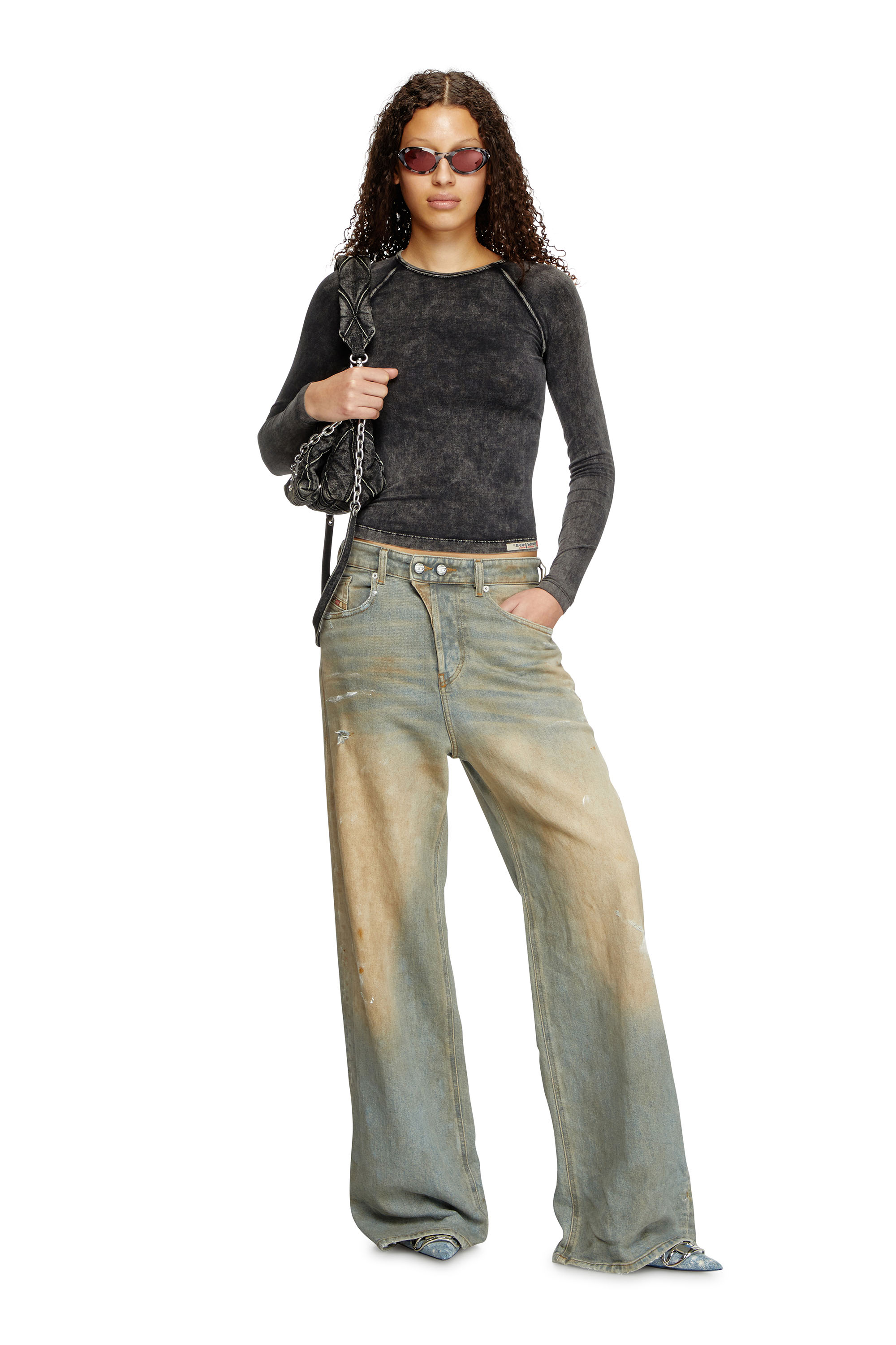Diesel - Relaxed Jeans 1996 D-Sire 007Z4 Femme, Bleu Clair - Image 1