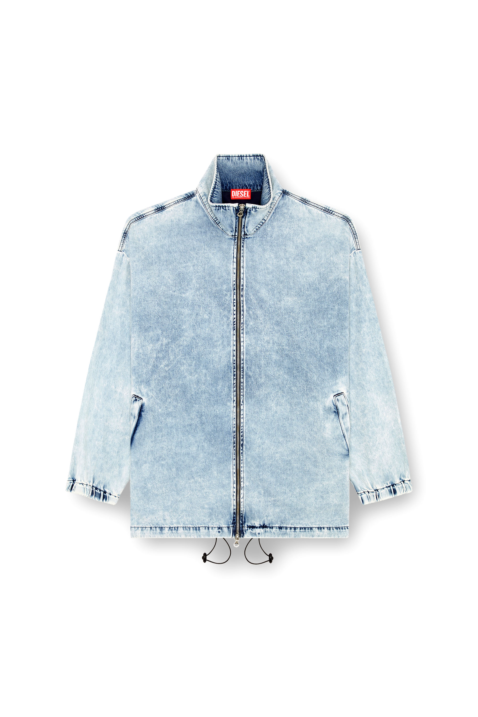 Diesel - D-KRAP-S1, Veste en denim avec Oval D Homme in Bleu - 3