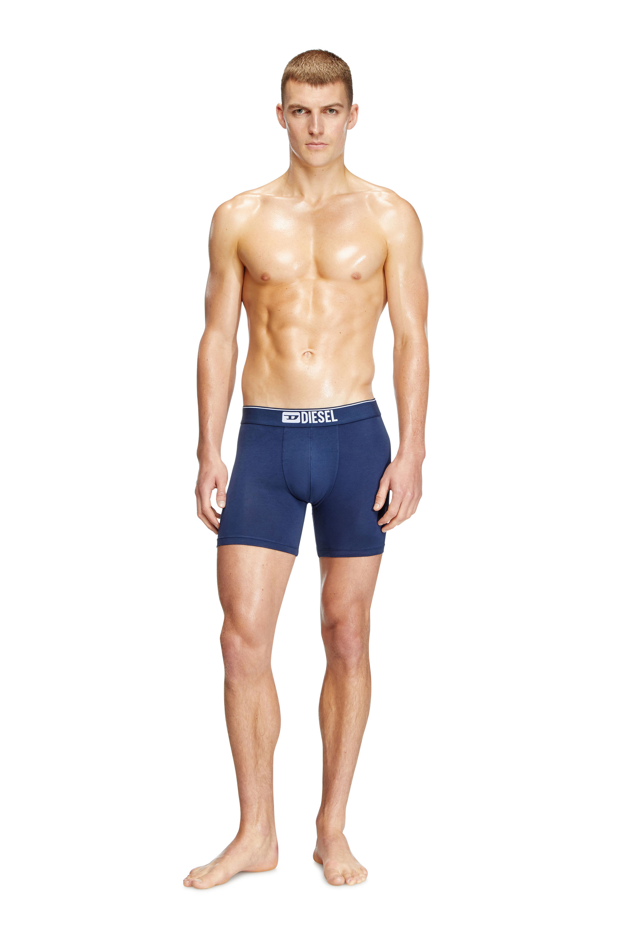 Diesel - MAX-3PACK, Lot de trois boxer en coton stretch Homme in Polychrome - 2