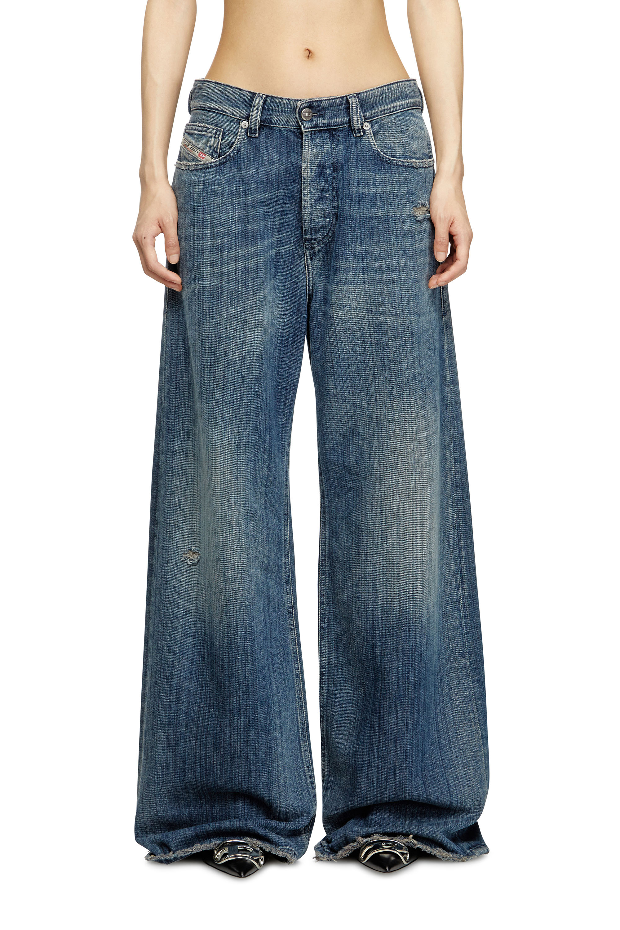 Diesel - Relaxed Jeans 1996 D-Sire 09M09 Femme, Bleu Foncé - Image 1