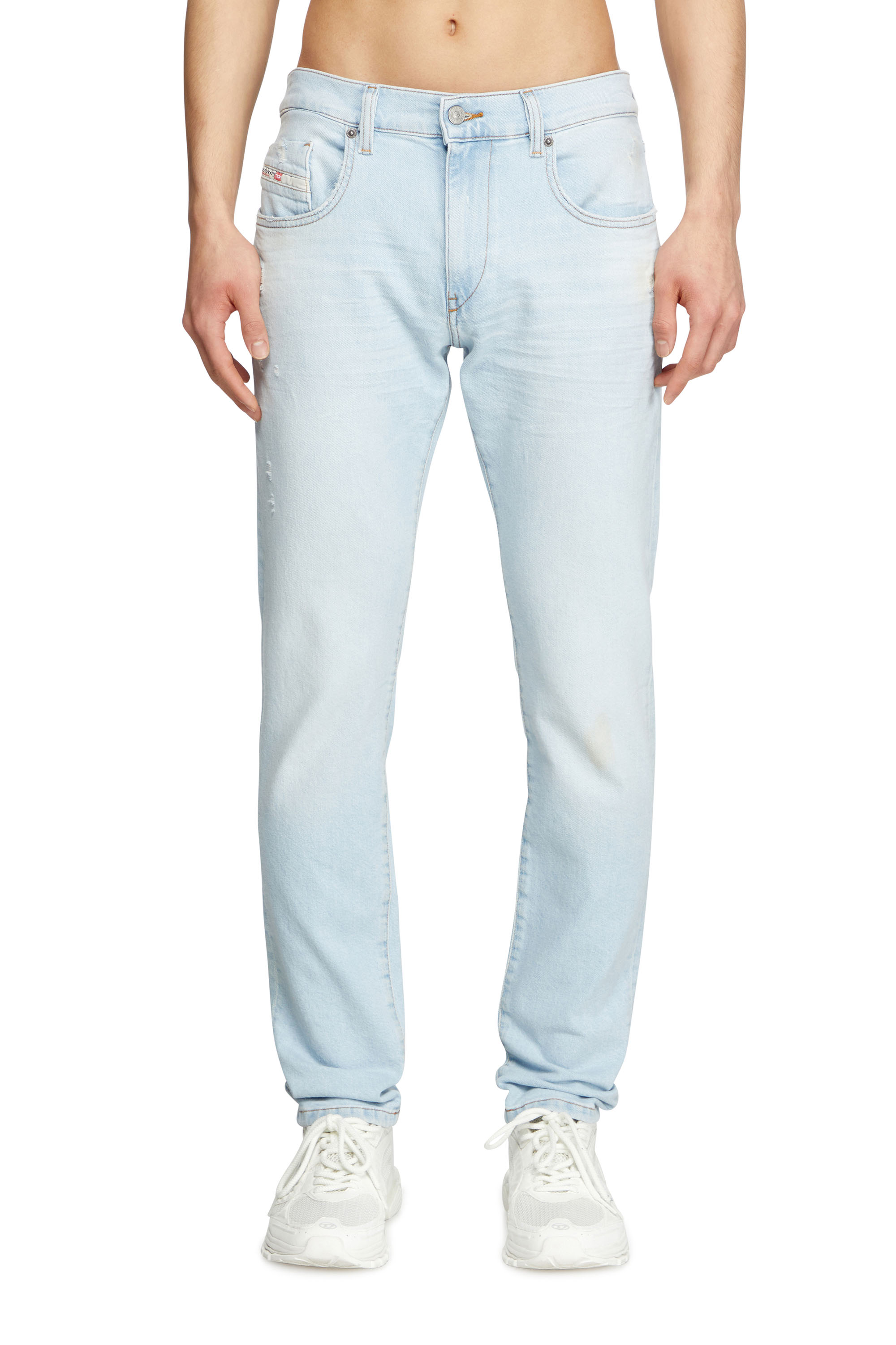 Diesel - Slim Jeans 2019 D-Strukt 0CLBF Homme, Bleu Clair - Image 1