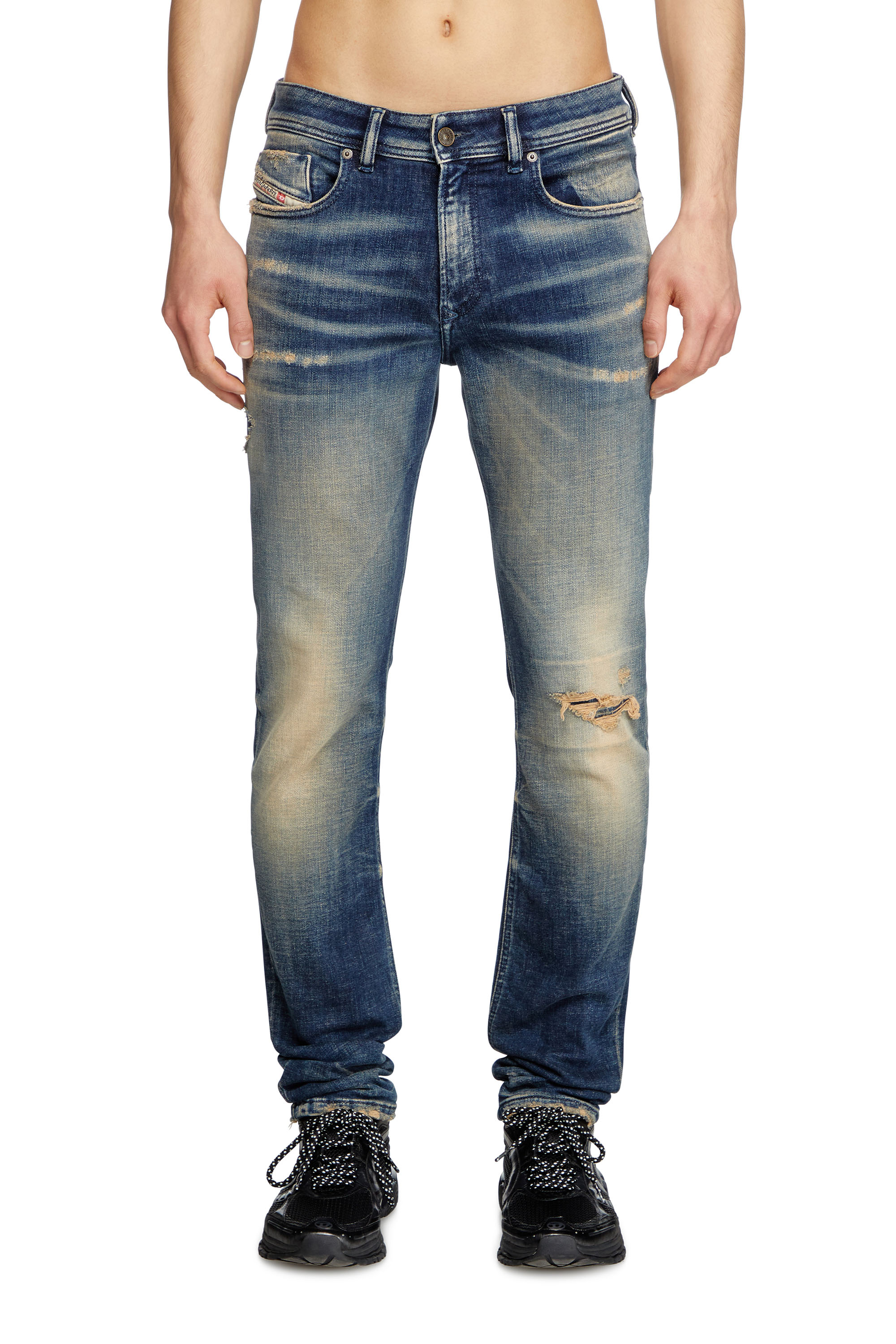 Diesel - Skinny Jeans 1979 Sleenker 09K74 Homme, Bleu Foncé - Image 2