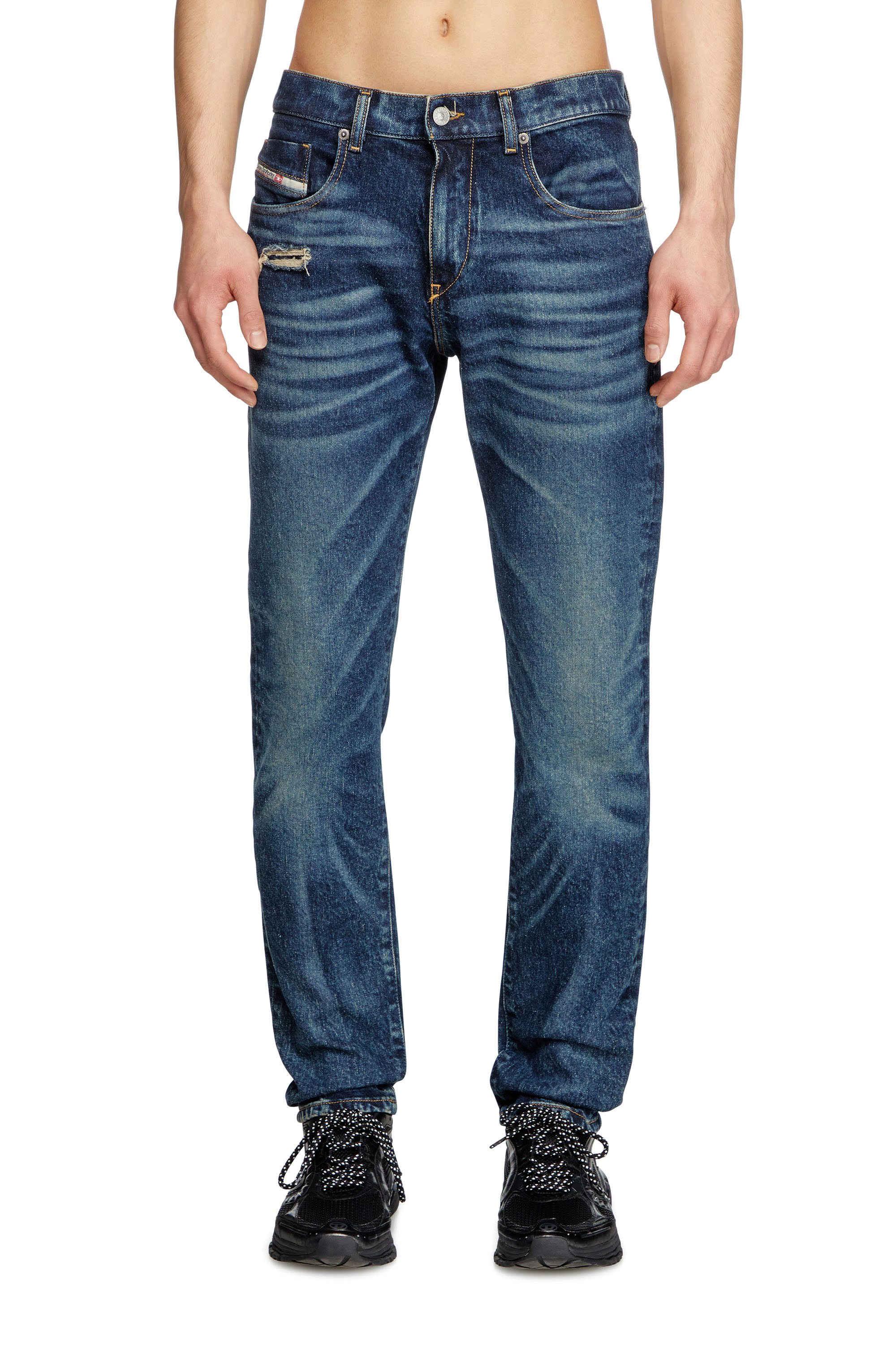 Diesel - Slim Jeans 2019 D-Strukt 007Y3 Homme, Bleu Foncé - Image 2