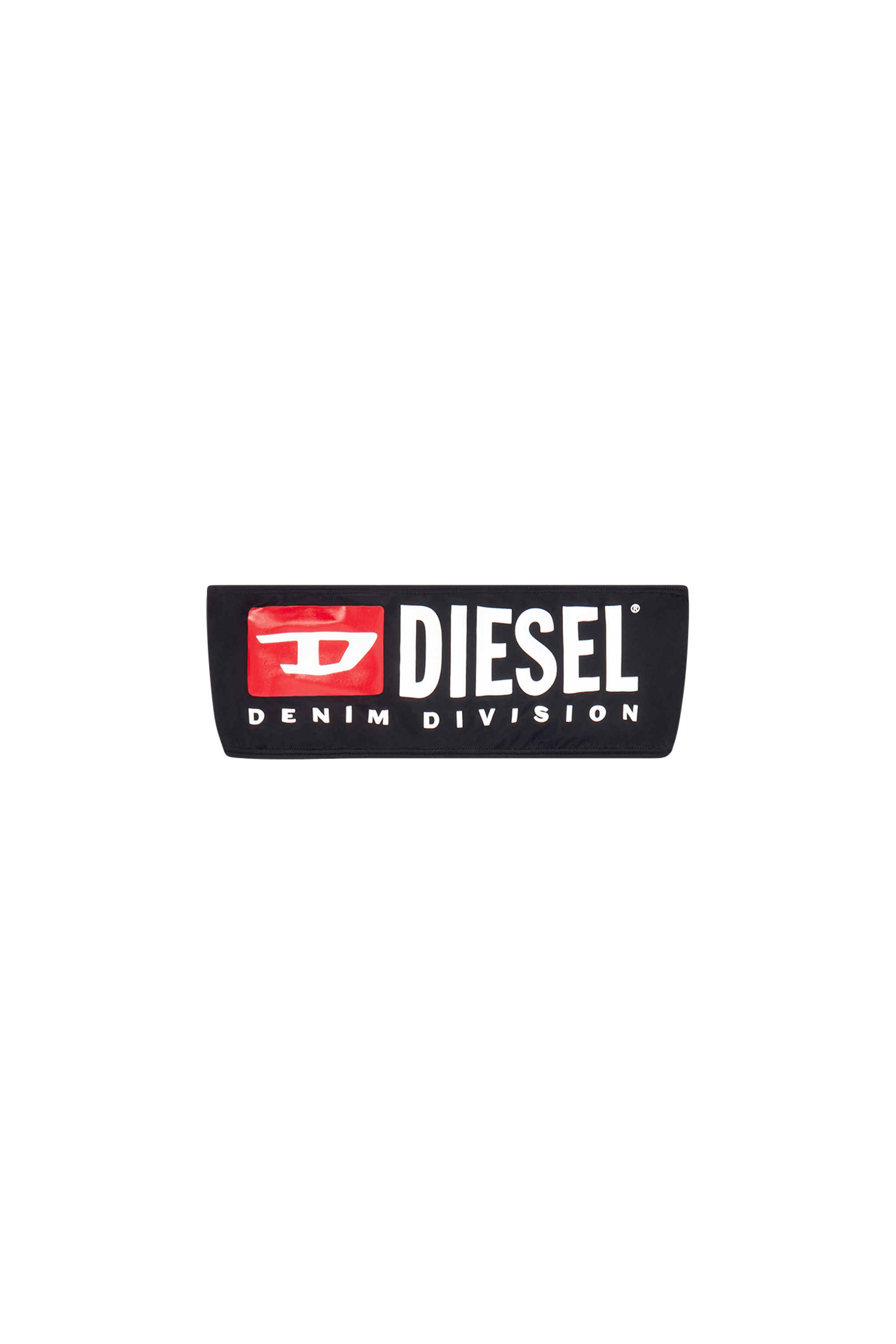 Diesel - BFB-BRYNA, Haut de bikini bandeau avec maxi logo Femme in Noir - 4