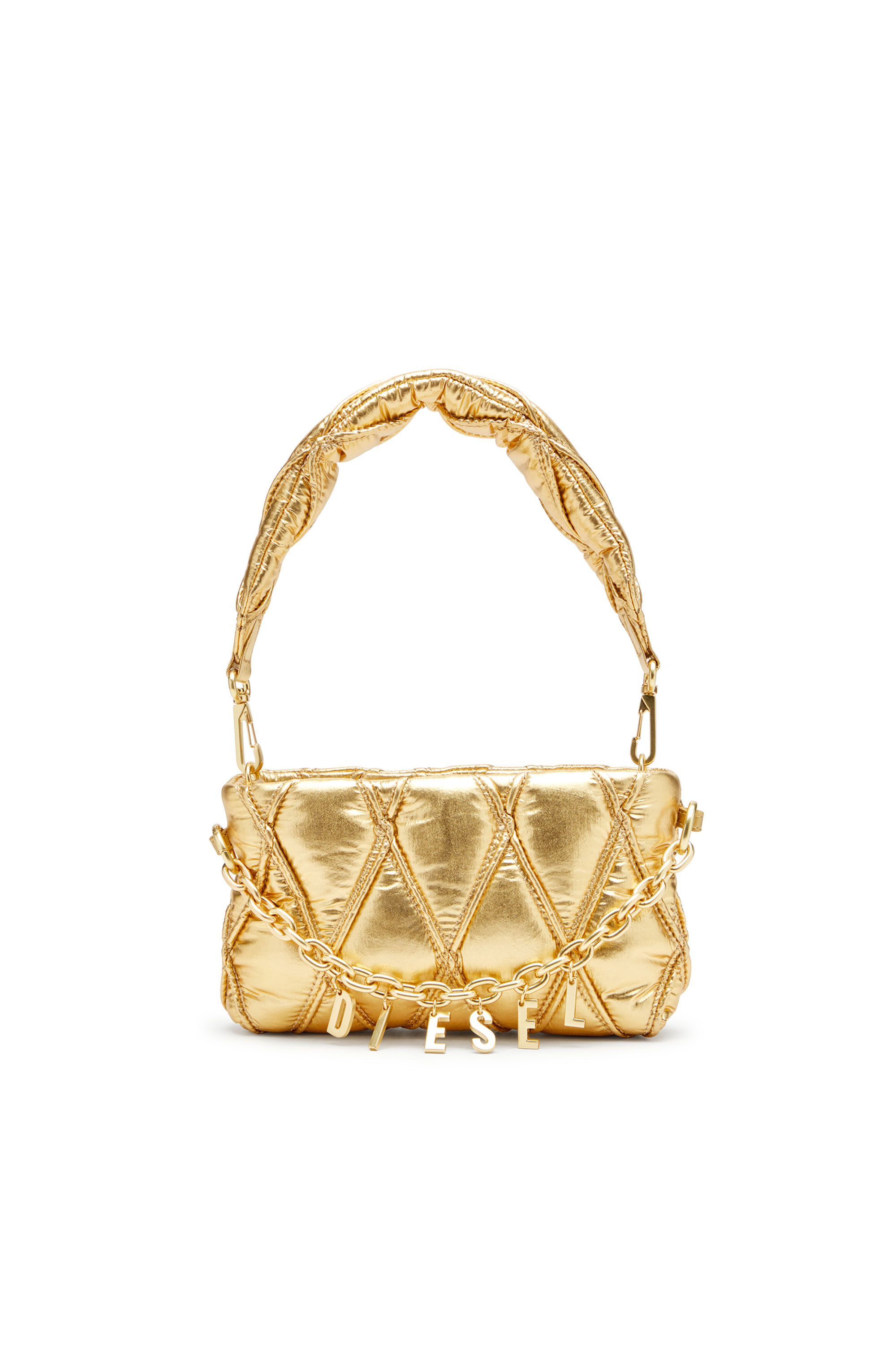 Diesel - CHARM-D POUCH, Porte-monnaie en nylon métallisé matelassé Femme in ToBeDefined - 1