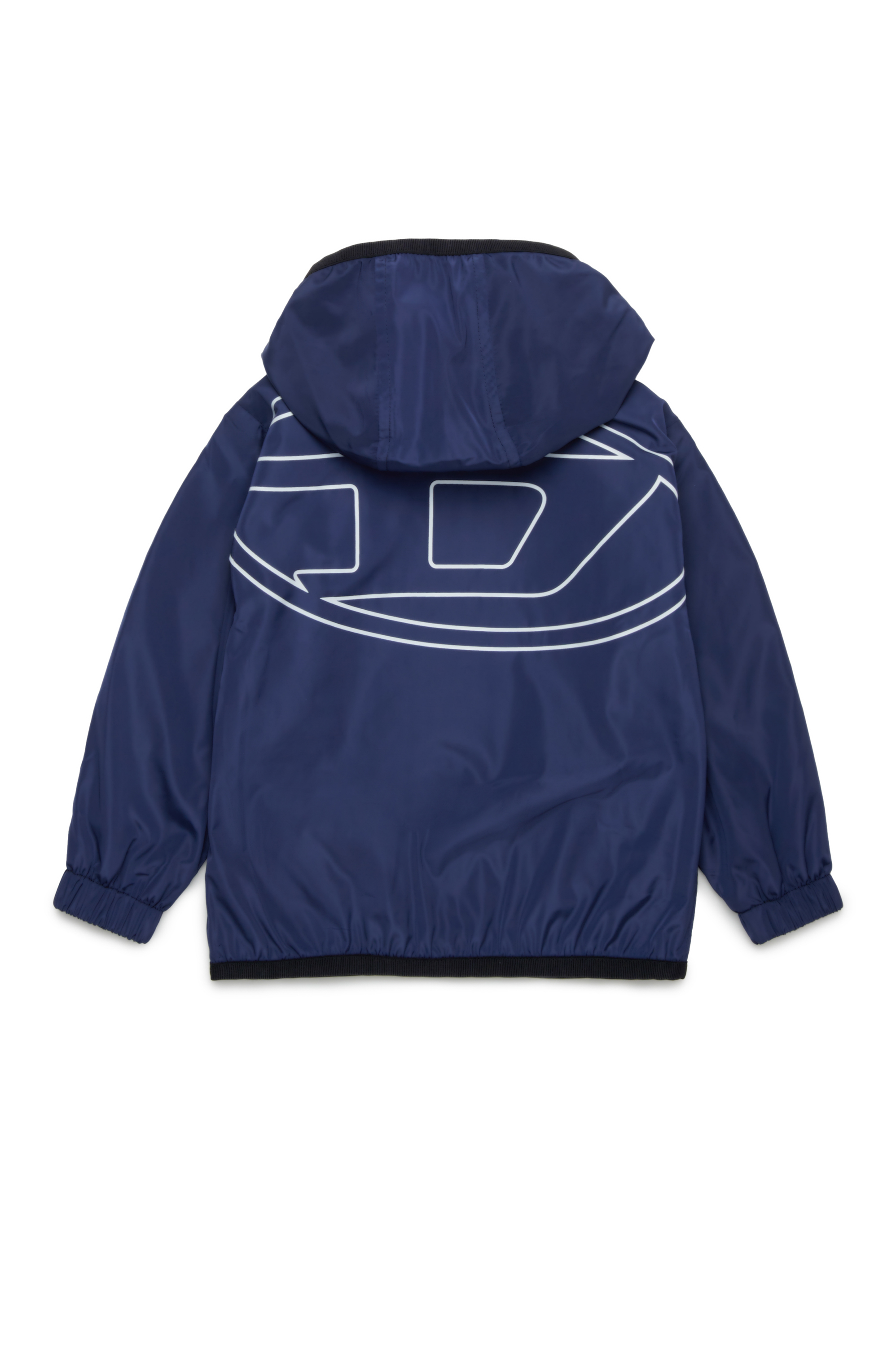 Diesel - JFLOGB, Veste à capuche avec mega imprimé Oval D Mixte in Bleu - 2