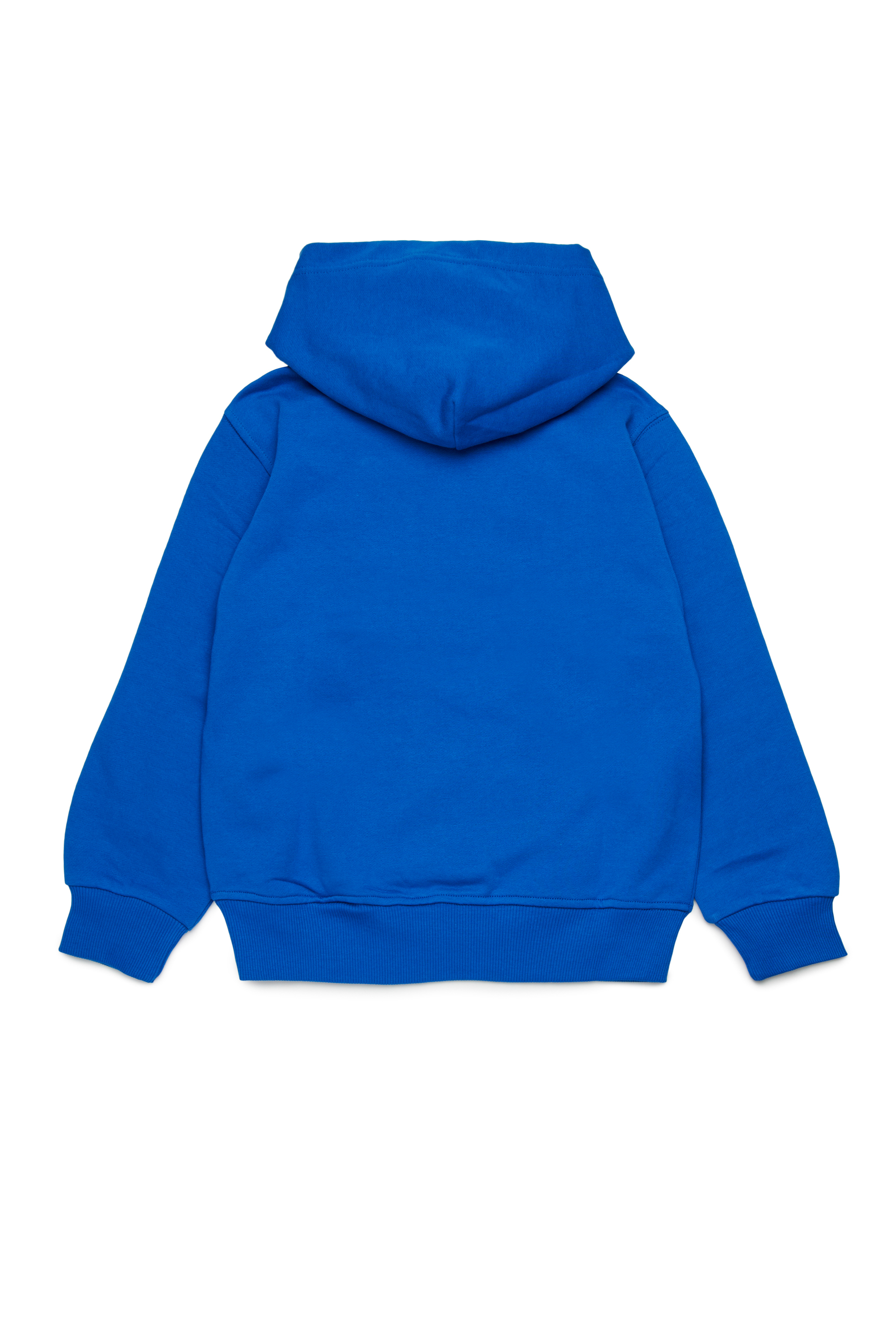 Diesel - SGINNHOODL5 OVER, Sweat-shirt à capuche avec logo taché Homme in Bleu - 2