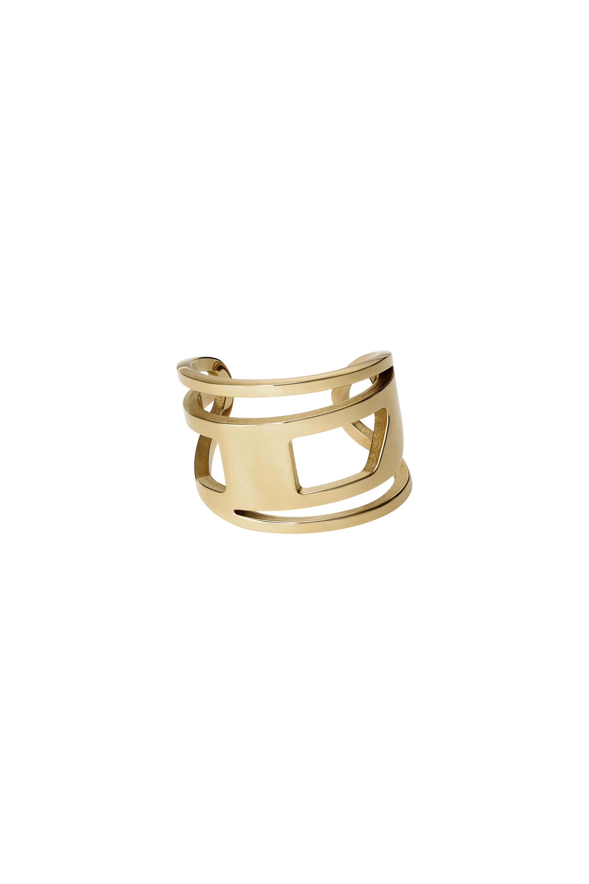 Diesel - DX1569710 JEWEL, Bague bande en acier inoxydable doré Mixte in Doré - 2