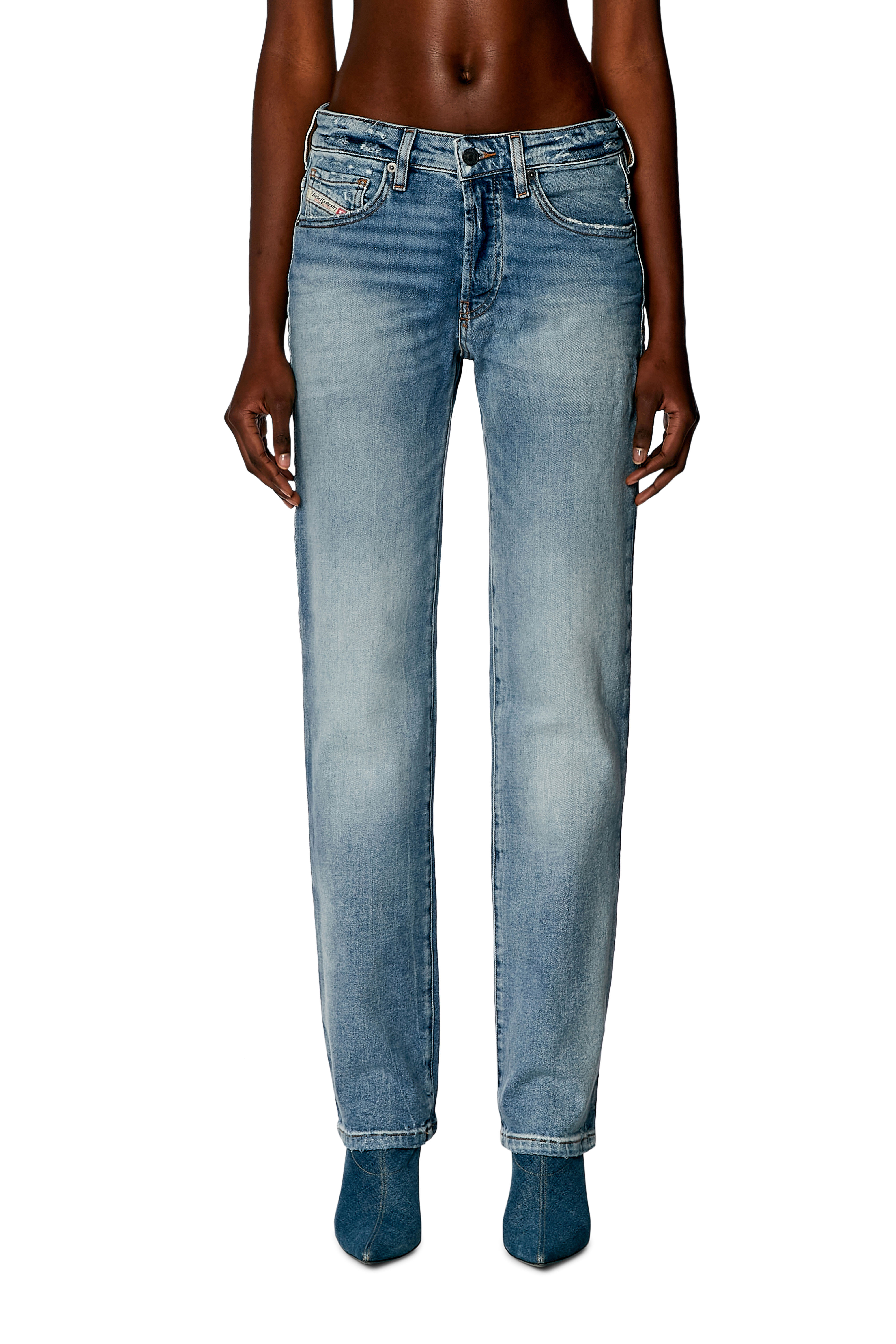 Diesel - Regular Jeans 1989 D-Mine 0PFAR Femme, Bleu Clair - Image 2