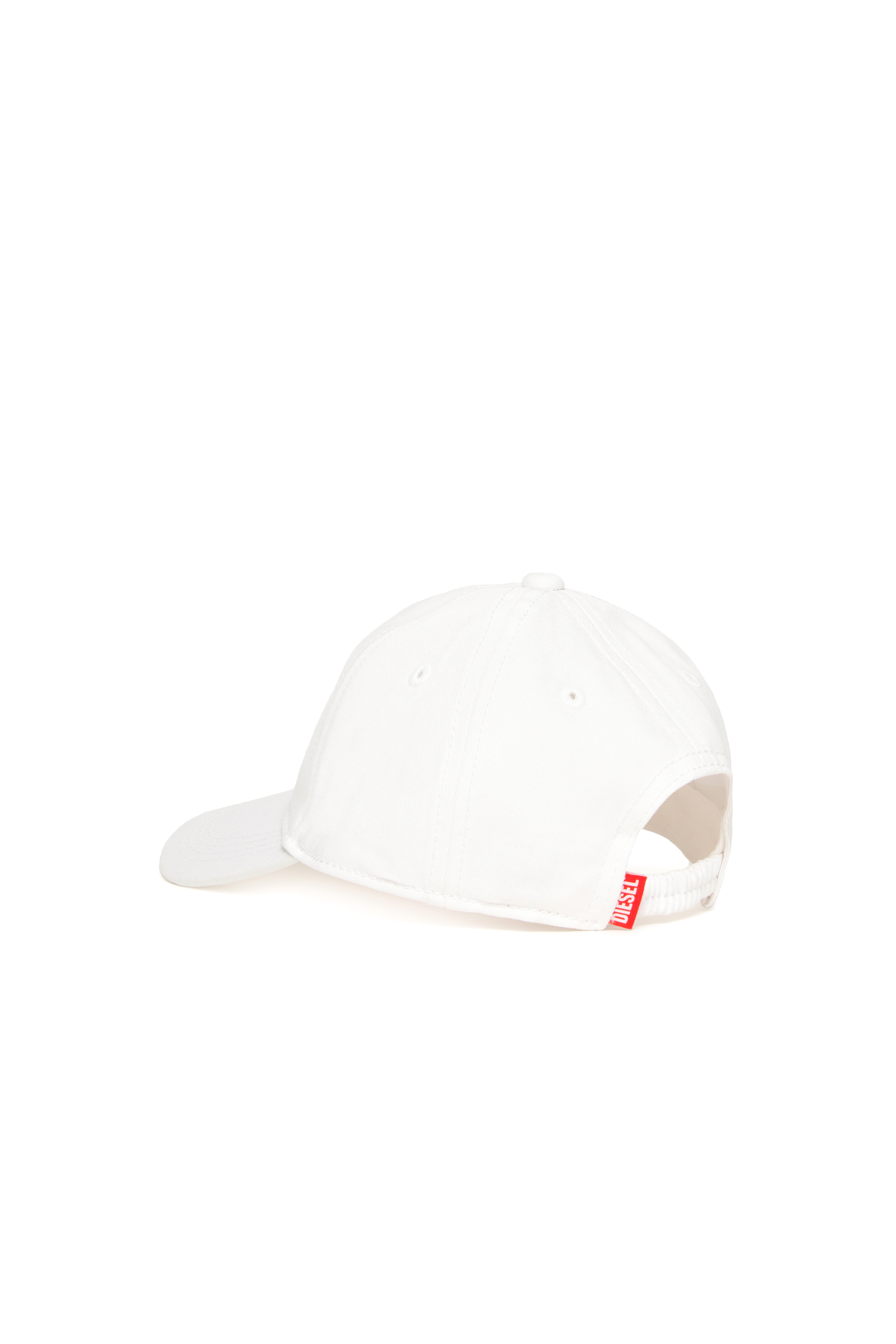 Diesel - FPRITTILB, Casquette de baseball en denim avec logo dégradé Mixte in Blanc - 2