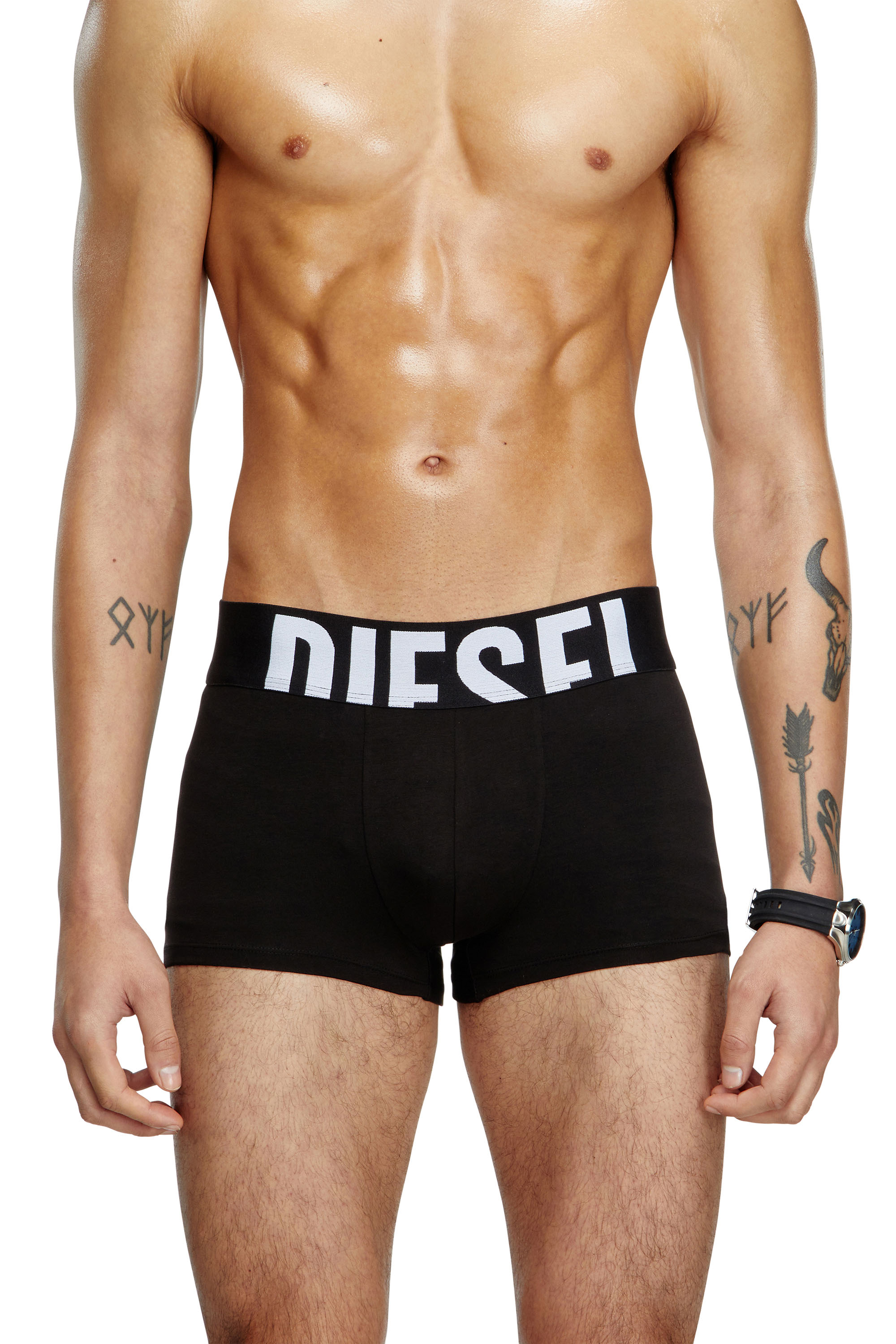 Diesel - UMBX-DAMIENTHREEPACK-5.5EL, Lot de trois boxers en coton stretch Homme in Noir - 3
