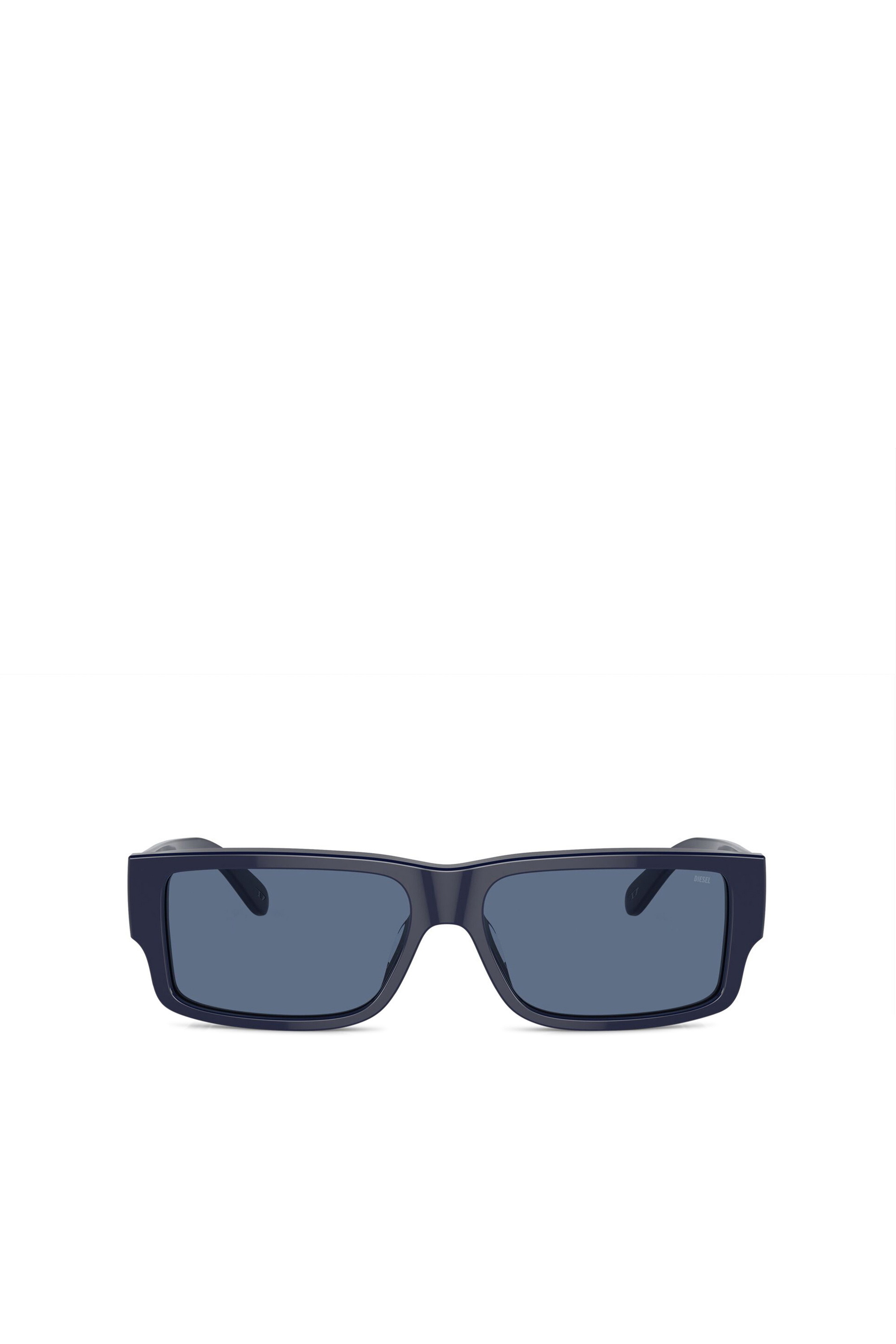 Diesel - 0DL2003 SIZE 57, Lunettes de soleil rectangulaires Homme in Bleu - 2