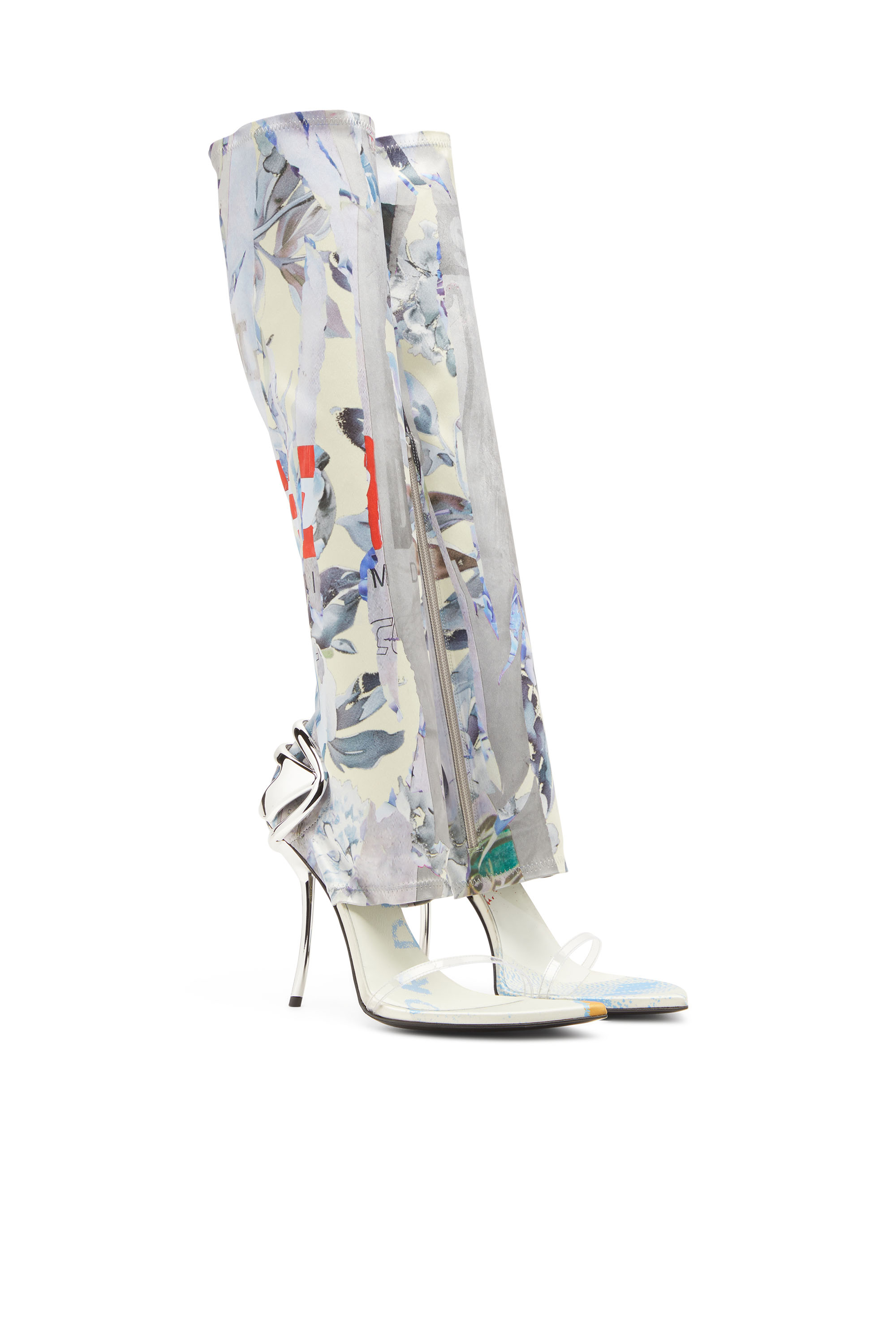 Diesel - D-TEN&HALF SDL KB, Sandales hybrides avec imprimé graphique Femme in Polychrome - 3