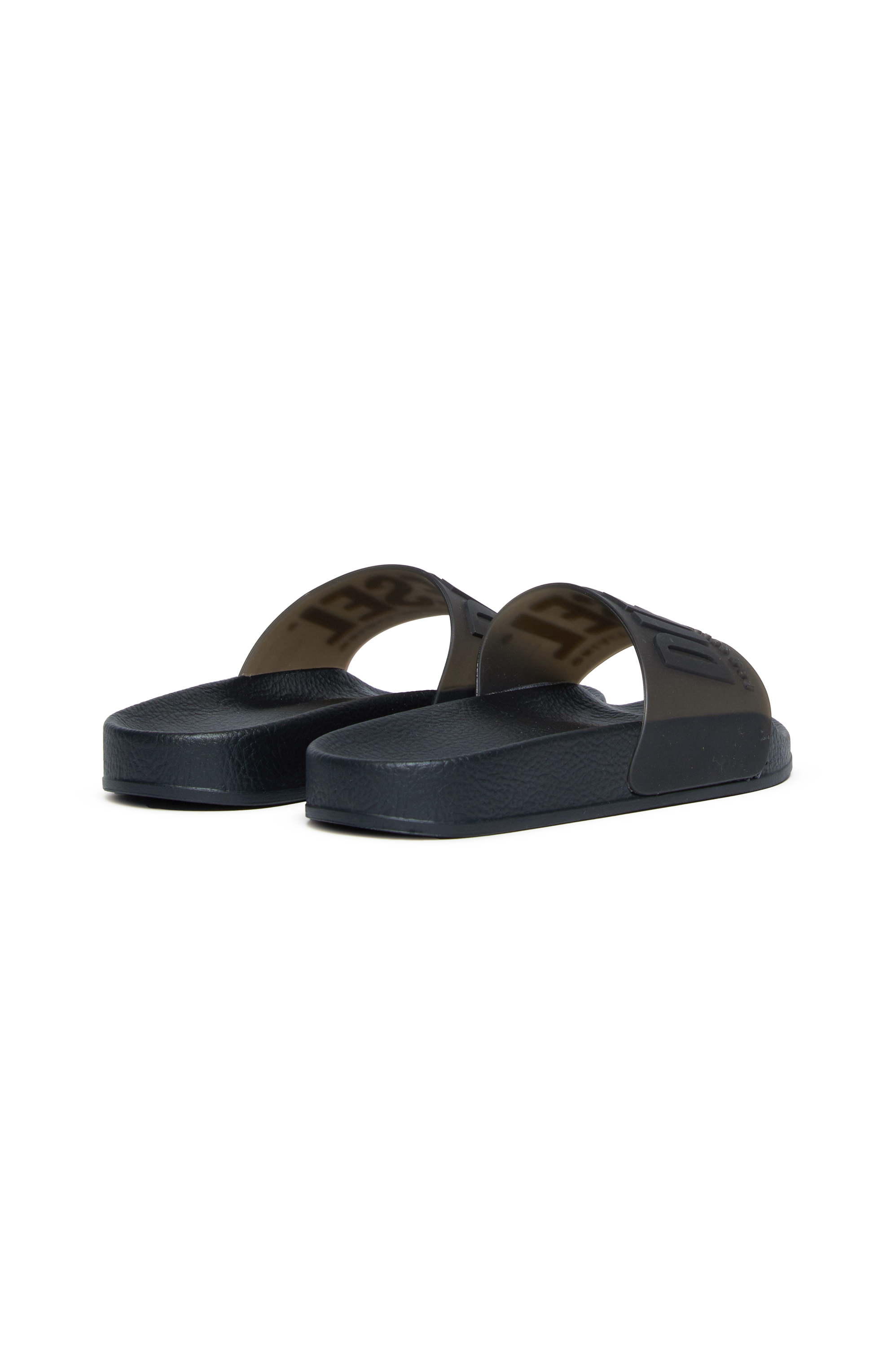 Diesel - SA-MAYEMI CC, Claquettes de piscine en caoutchouc semi-transparentes Mixte in Noir - 3