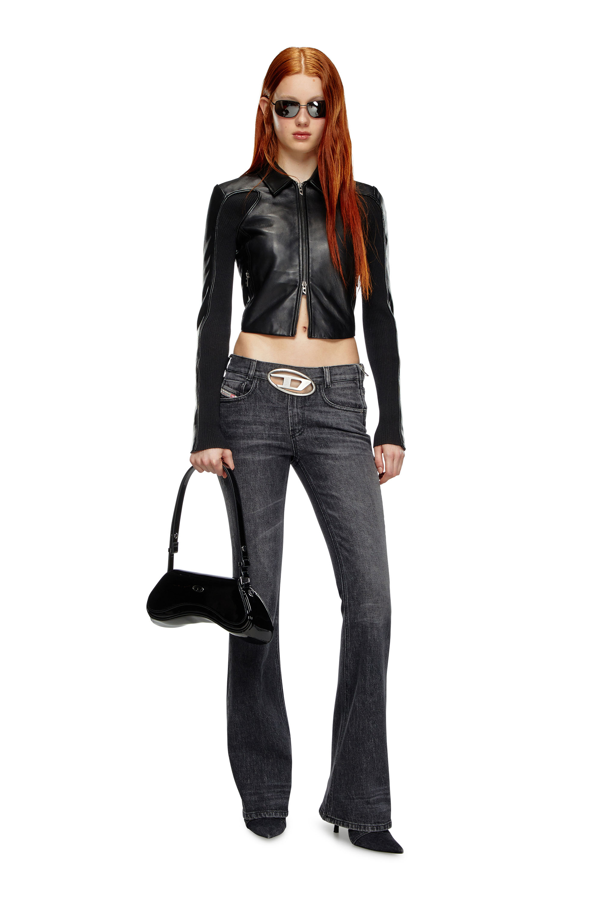 Diesel - Bootcut Jeans 1969 D-Ebbey 0CKAH Femme, Noir/Gris foncé - Image 2