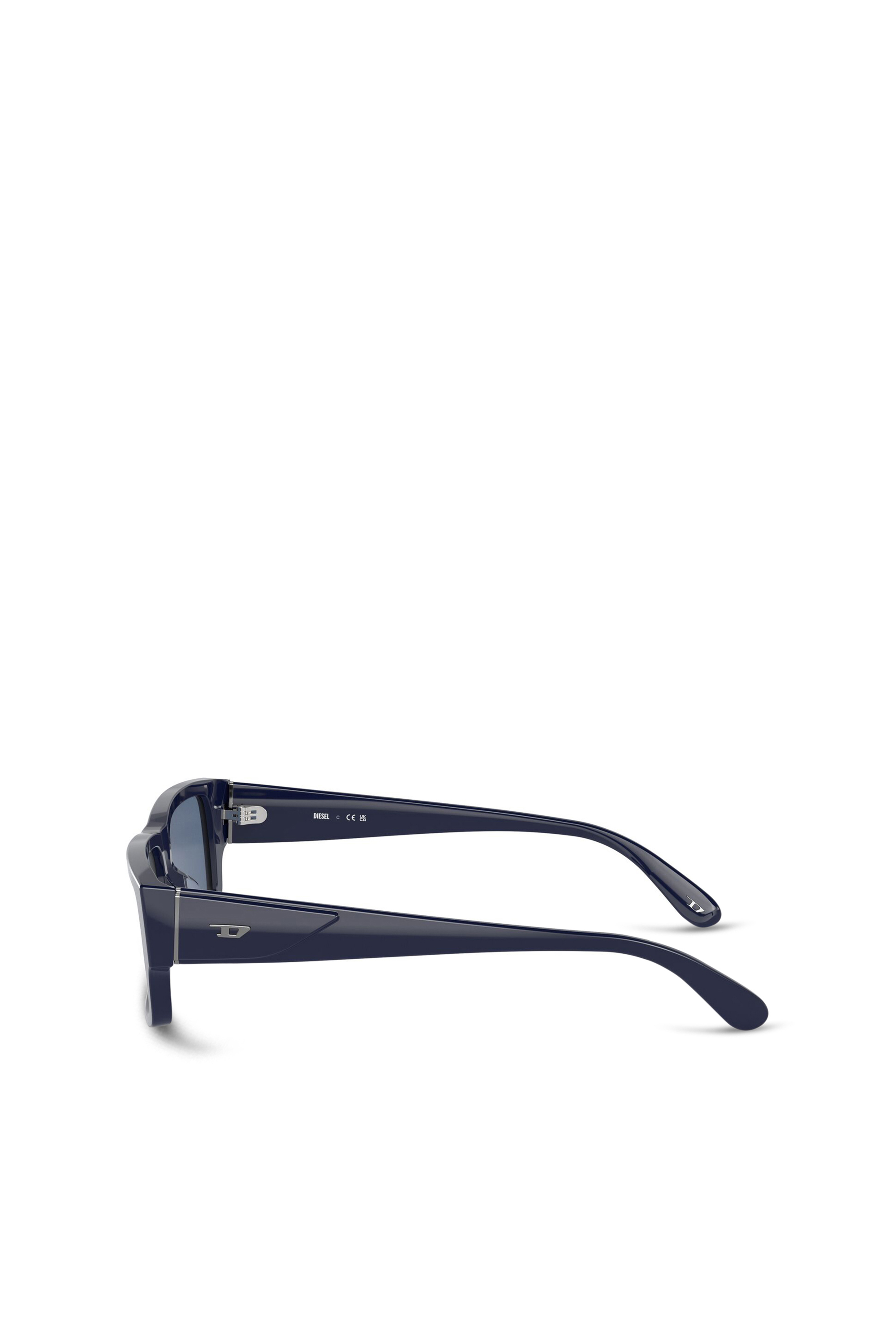 Diesel - 0DL2003 SIZE 57, Lunettes de soleil rectangulaires Homme in Bleu - 3