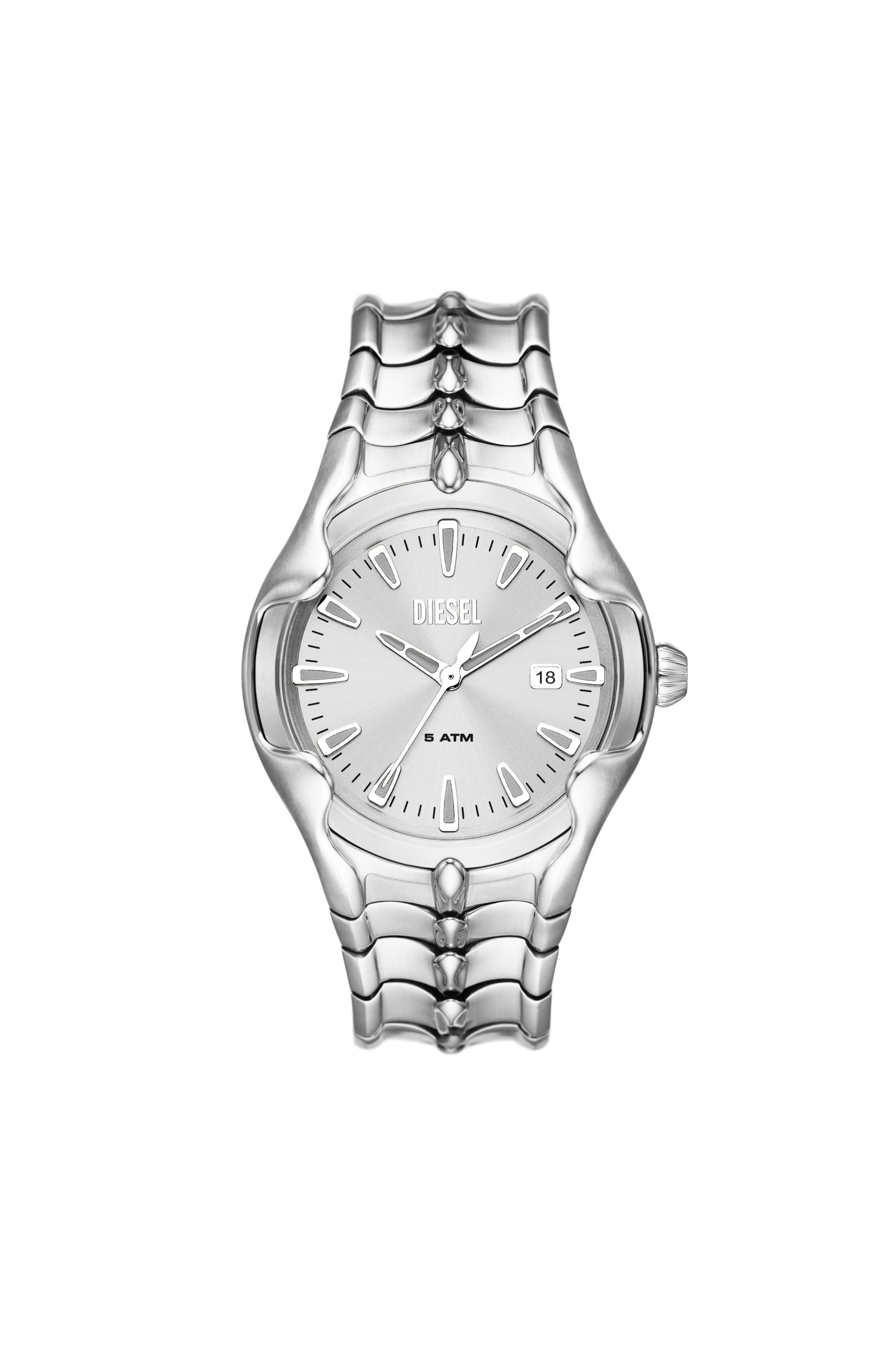 Diesel - DZ2185, Montre Vert en acier inoxydable Homme in Gris argenté - 1