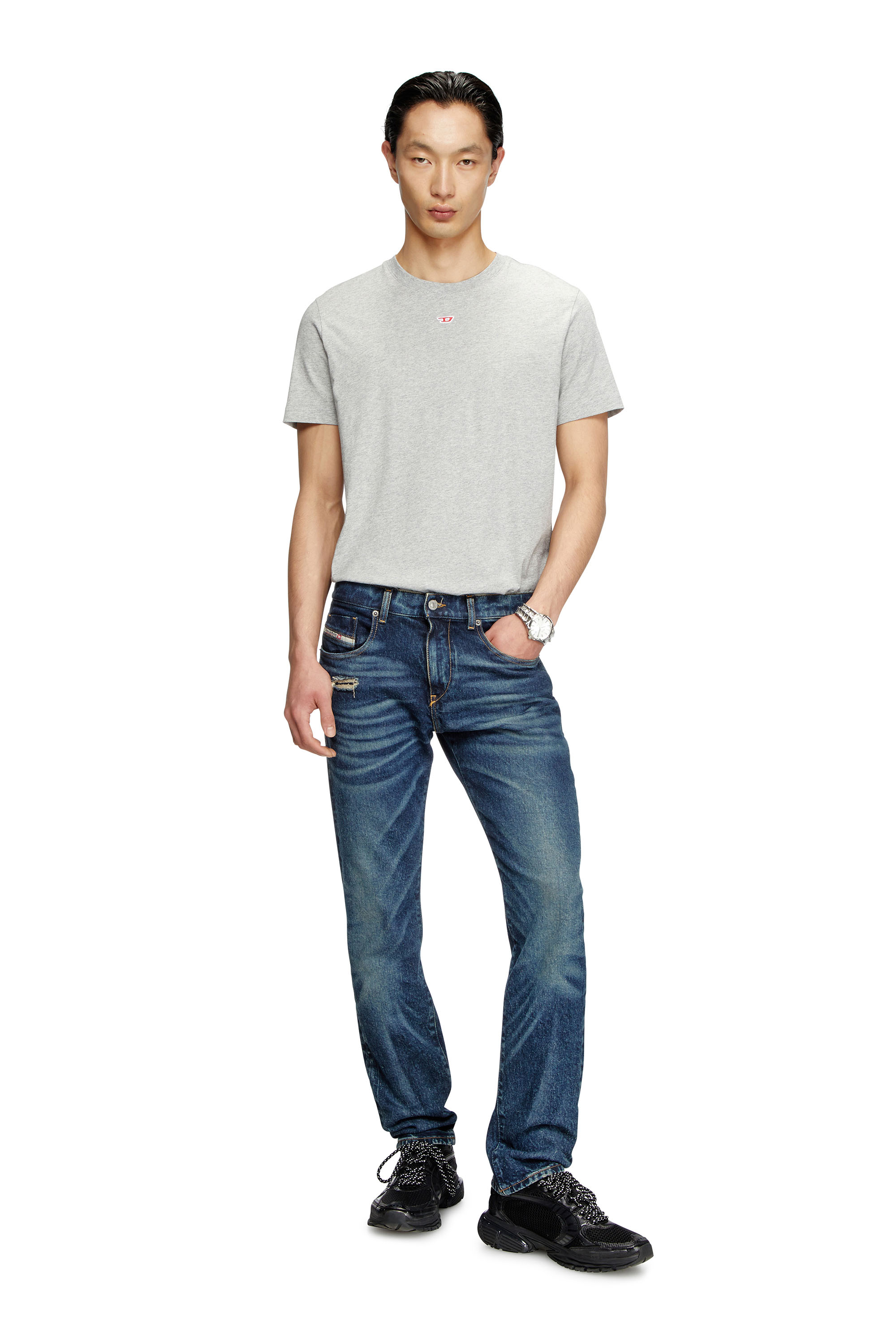 Diesel - Slim Jeans 2019 D-Strukt 007Y3 Homme, Bleu Foncé - Image 1