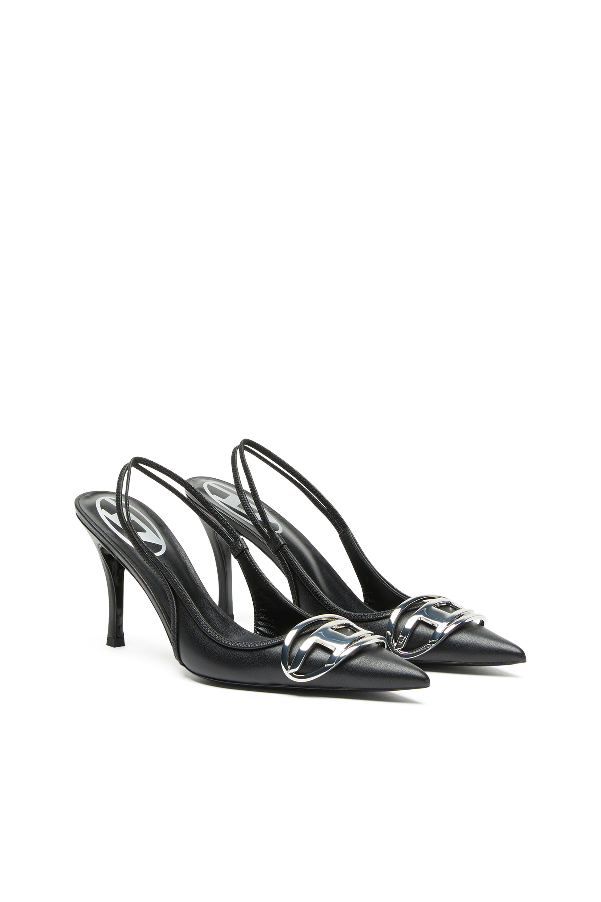 Diesel - D-VENUS SB, D-Venus-Escarpins à bride en cuir nappa Femme in Noir - 2